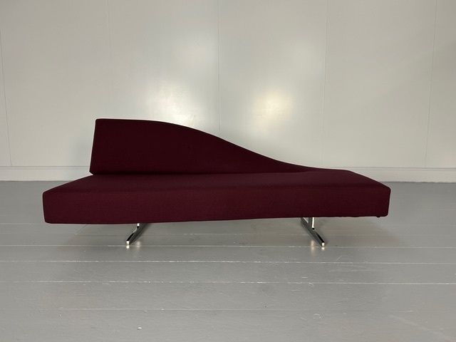 Cassina "276 Aspen" Sofa Chaise In Aubergine Purple Fabric photo furniture