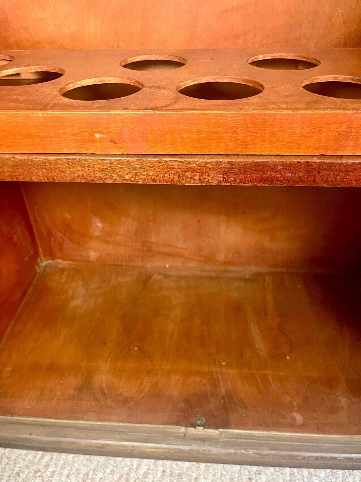 photo vinterior 1930s Antique Art Deco Metaphoric Cocktail Drinks Cabinet