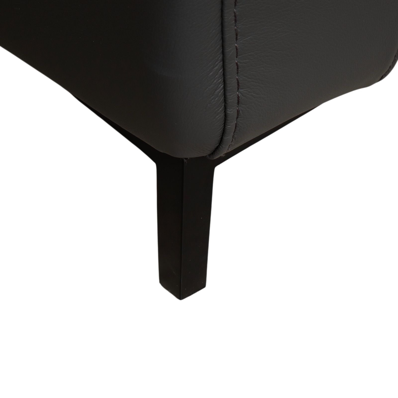 photo furniture Canapé d'angle Mondo Maestra en cuir gris ardoise anthracite, fonction électrique