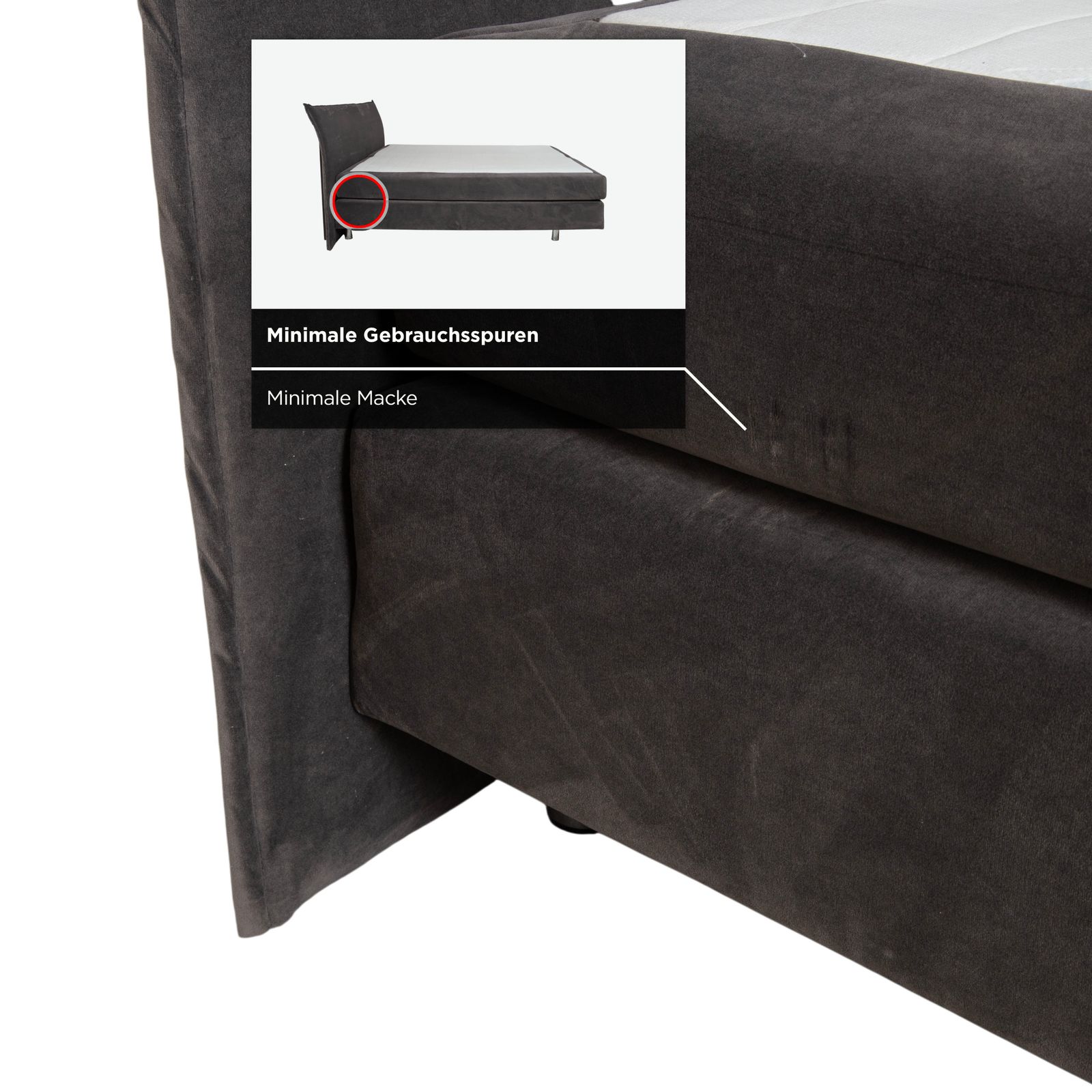 Lit en tissu Musterring, gris photo vintage