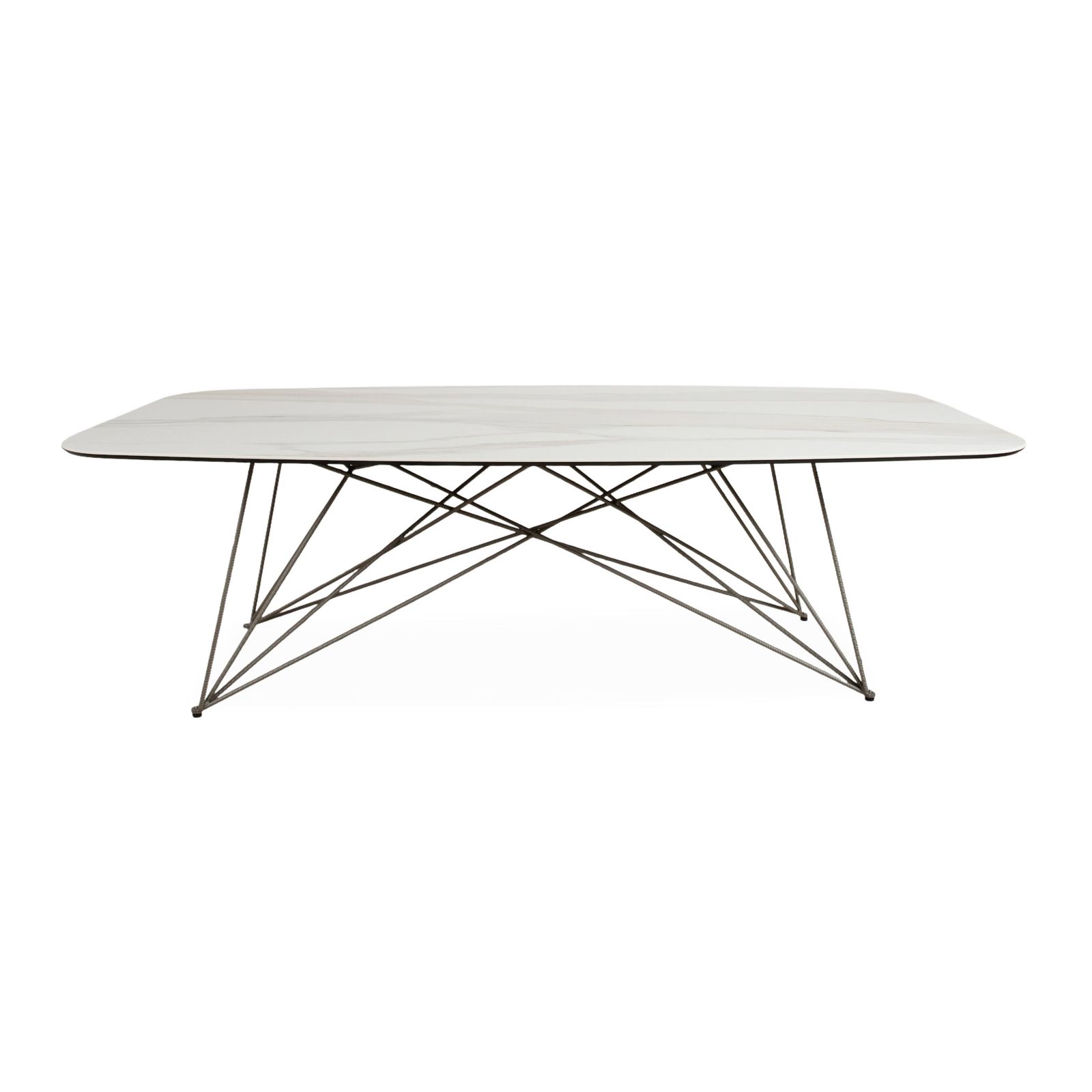 photo furniture Cattelan Italia Gordon Ceramic Stone Marble Dining Table Cream Dining Room