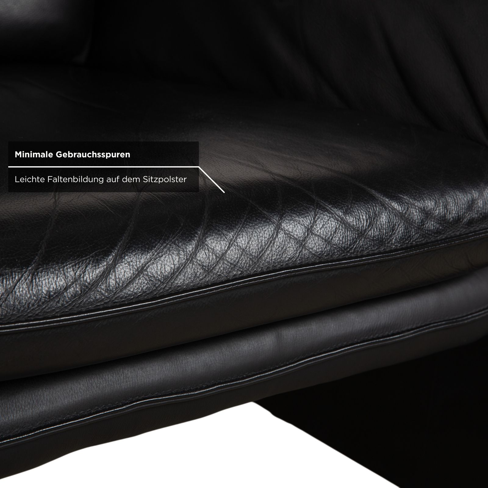 Fauteuil Lauuser Atlanta en cuir noir photo 793.0