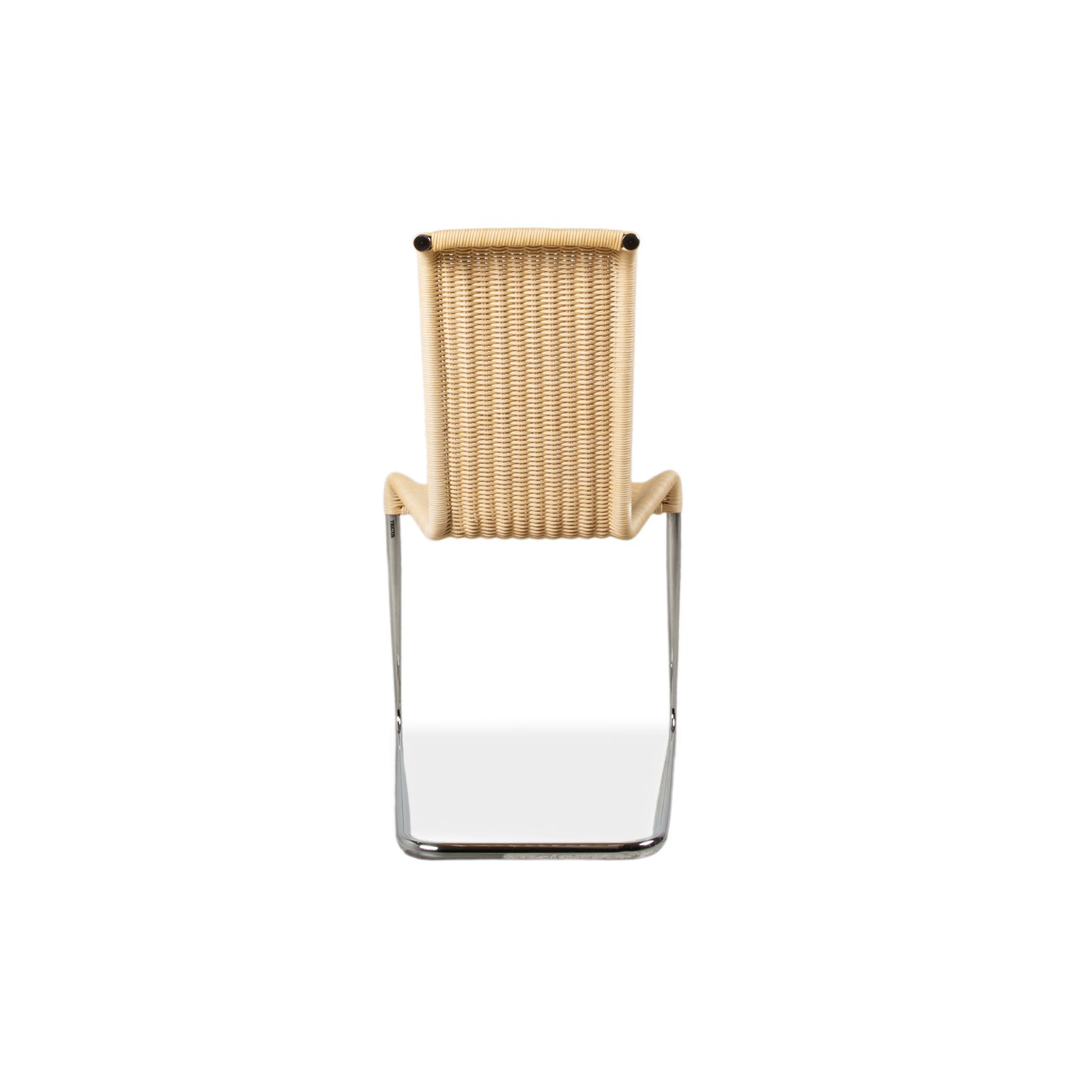 4 Piece Set Tecta B20 Wicker Chair, Beige Chrome photo vintage