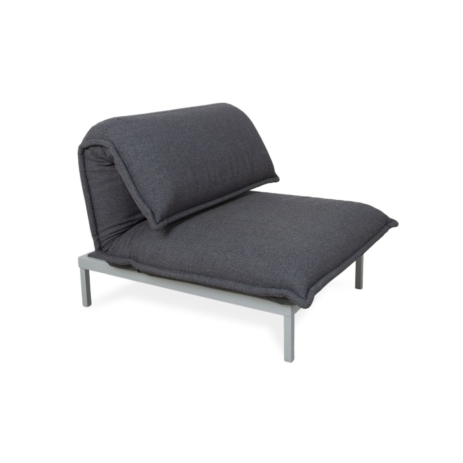 Fauteuil Rolf Benz Nova en tissu gris, fonction manuelle photo for sale