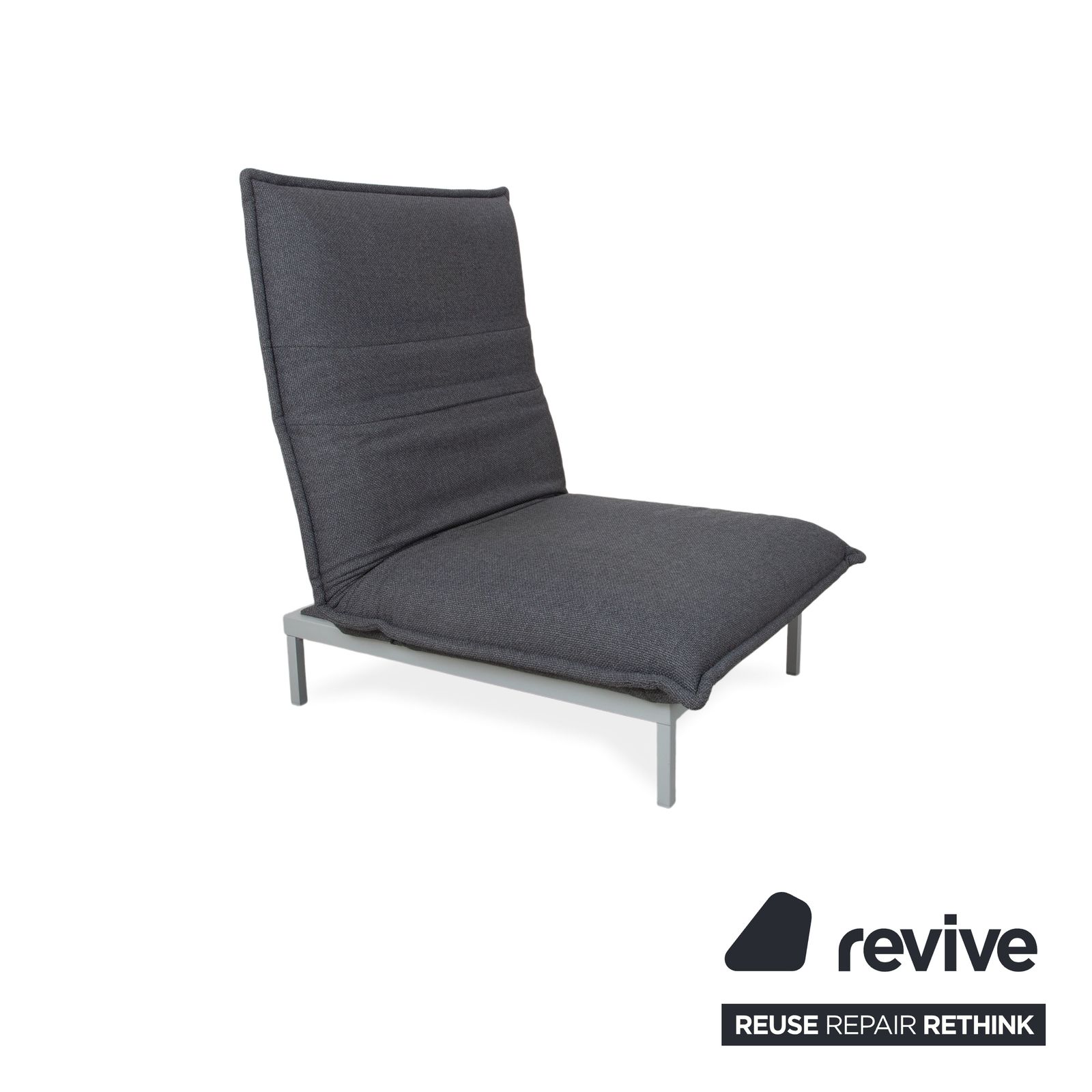 Fauteuil Rolf Benz Nova en tissu gris, fonction manuelle photo Mobilier
