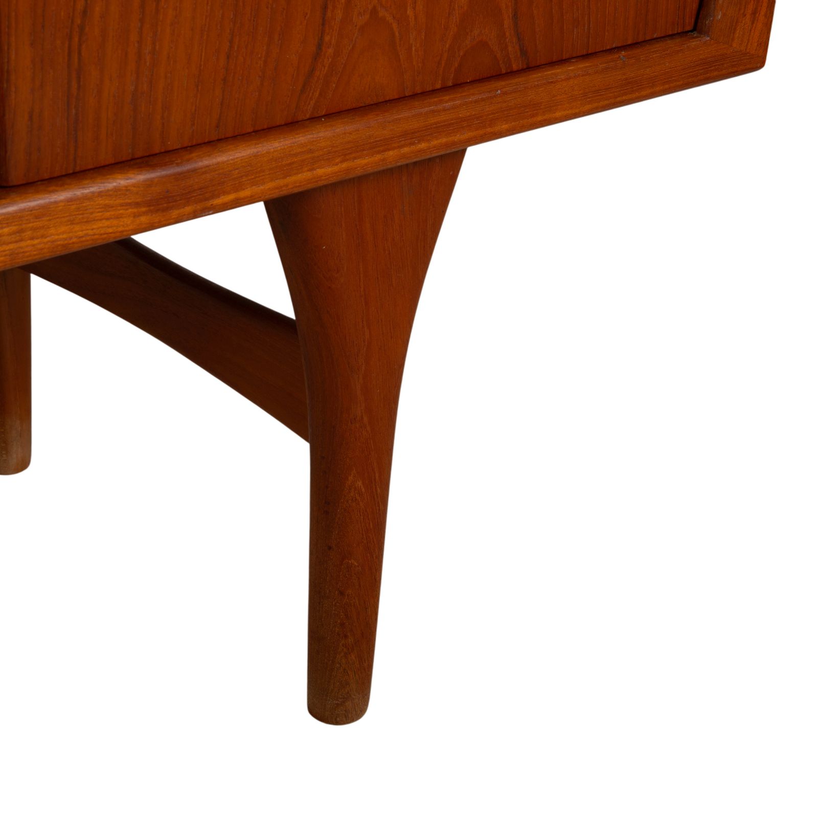 Furniture Mid Century Wooden Sideboard Brown Vintage Teak Bruno Hansen Made In Denmark photo