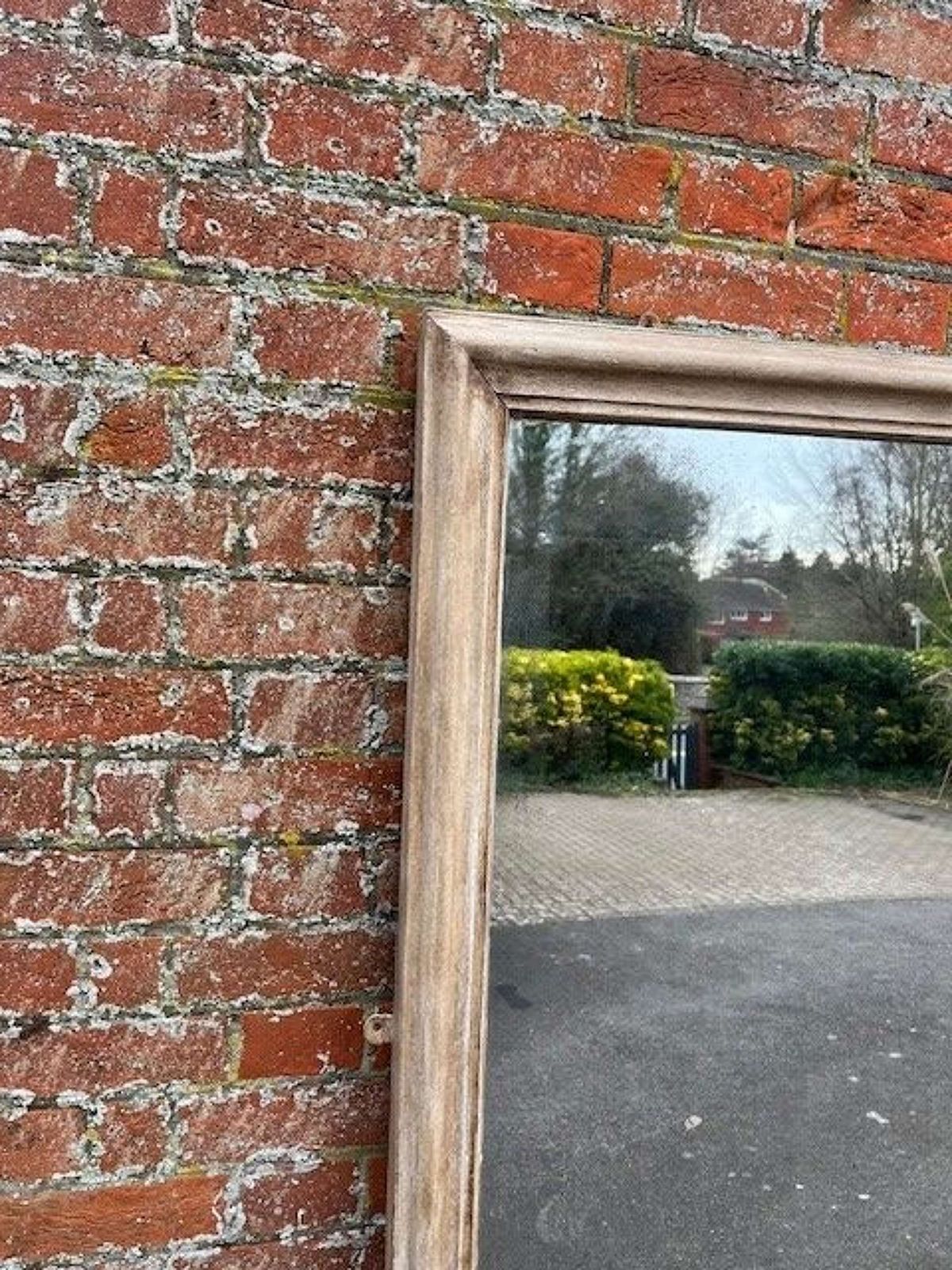 A Superb Large Antique English 19th C Carved Painted Overmantle Mirror photo furniture