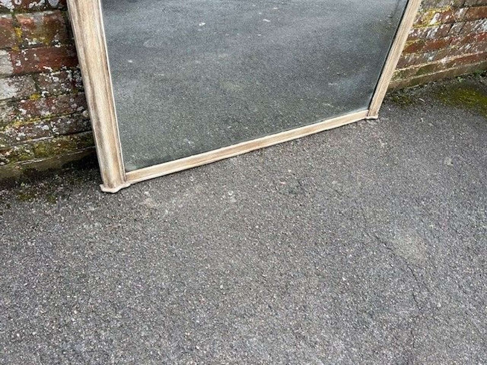 A Superb Large Antique English 19th C Carved Painted Overmantle Mirror photo Home Decor