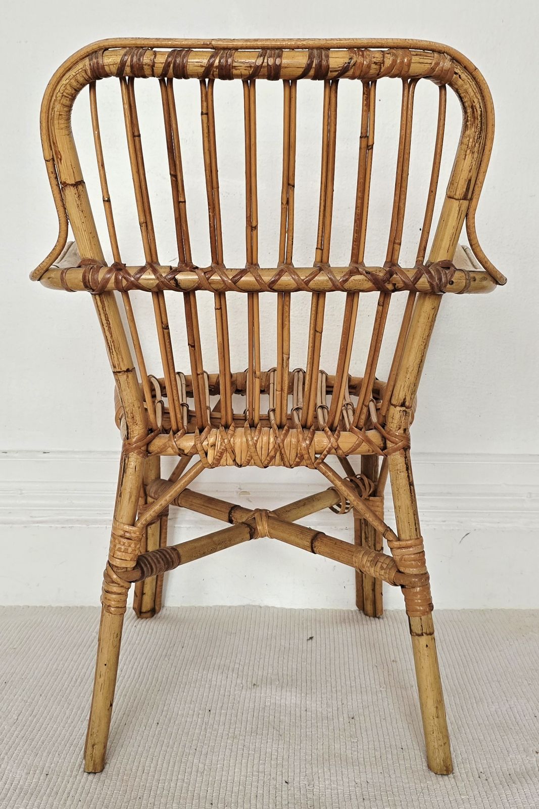 A Mid Century Italian Bamboo Chair. photo buy