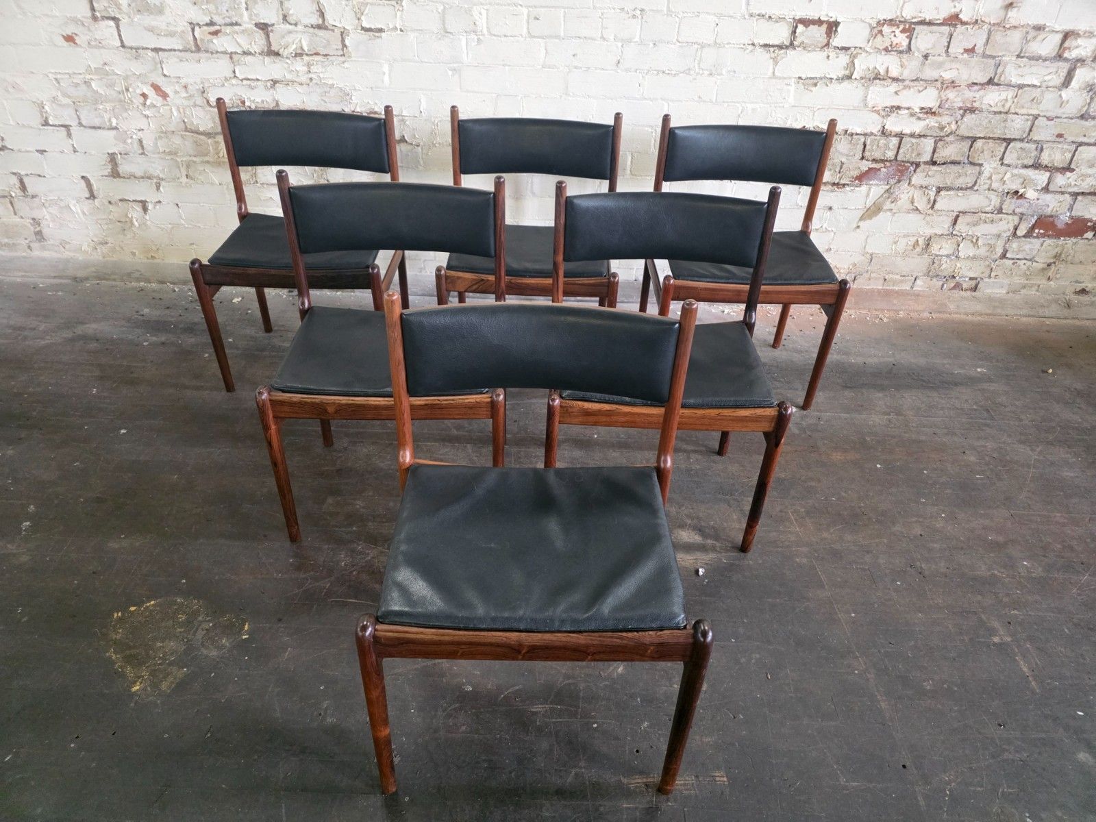Set Of 6 Danish Dining Chairs By Kai Lyngfeldt Larsen photo furniture