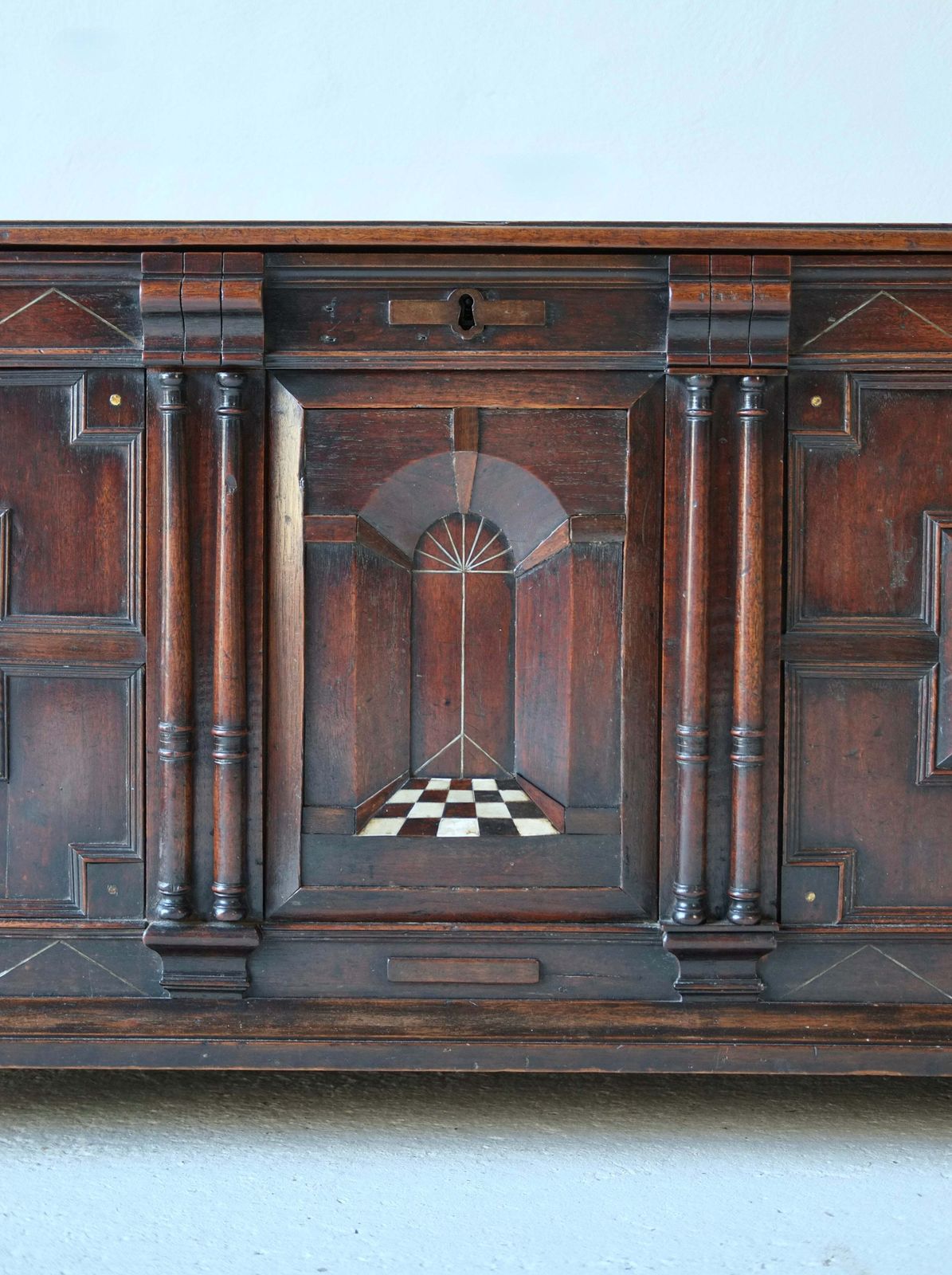 Charles II Anglo Dutch Coffer, 1600s photo furniture