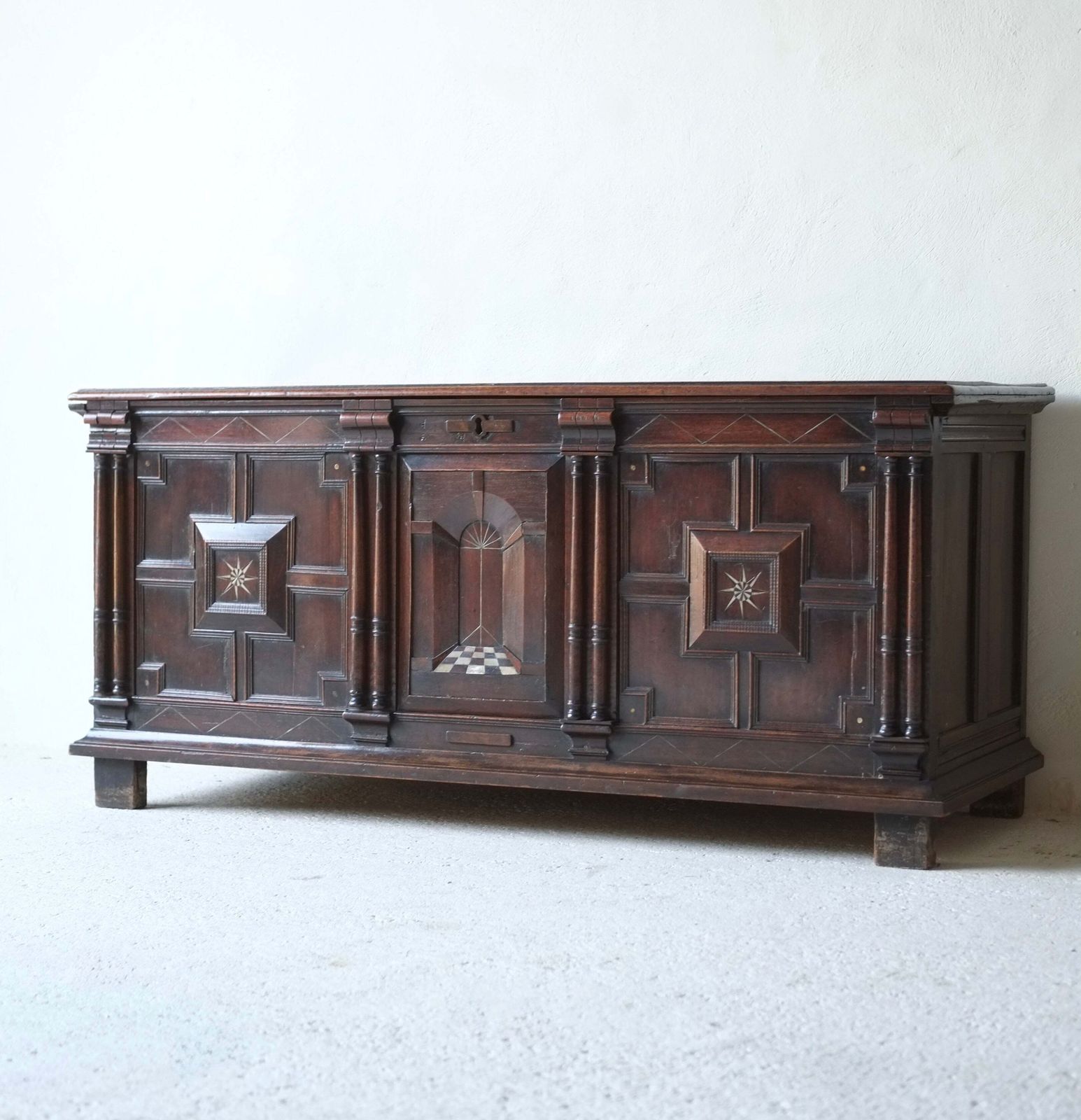 Charles II Anglo Dutch Coffer, 1600s photo Furniture