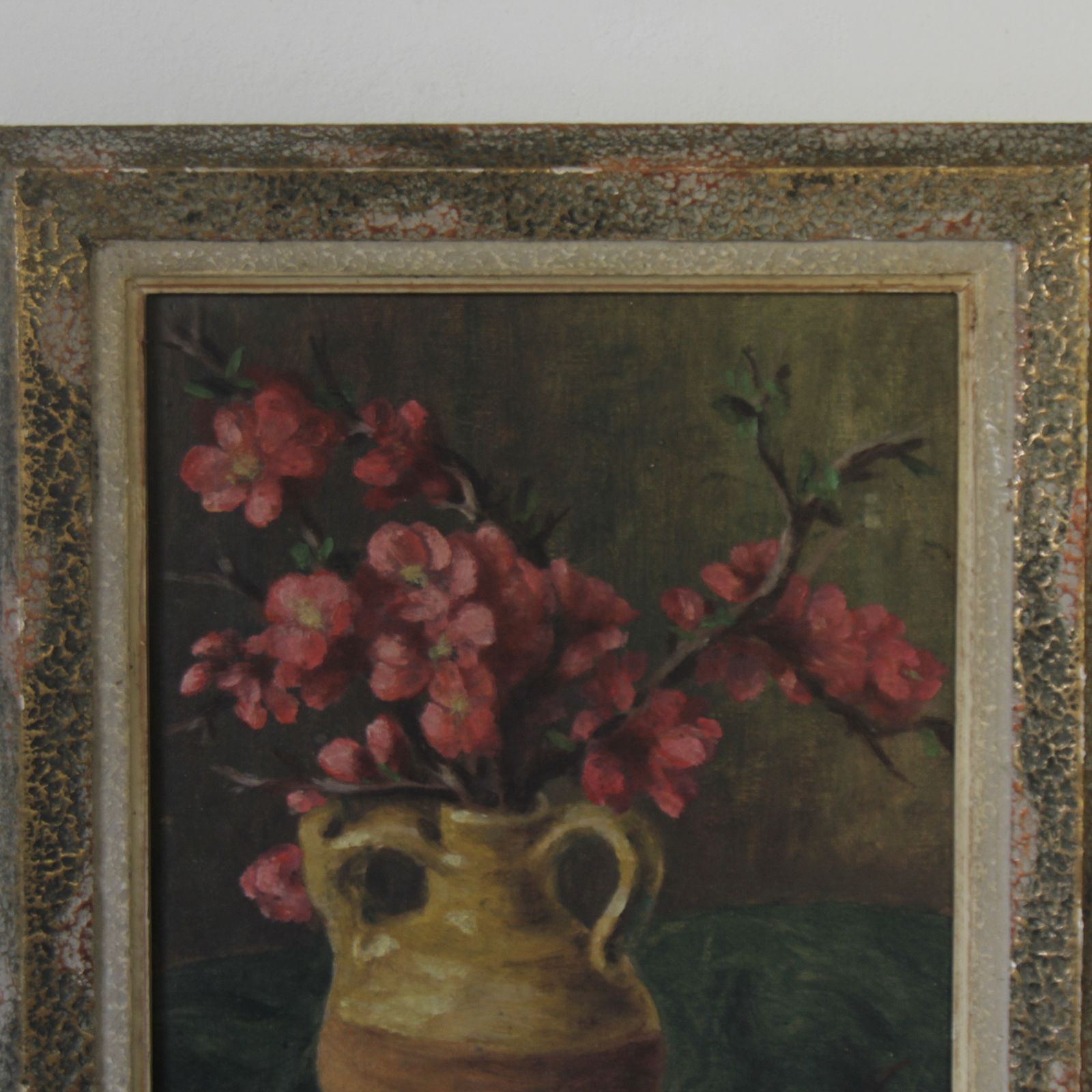 Antique French Floral Still Life Painting photo vinterior