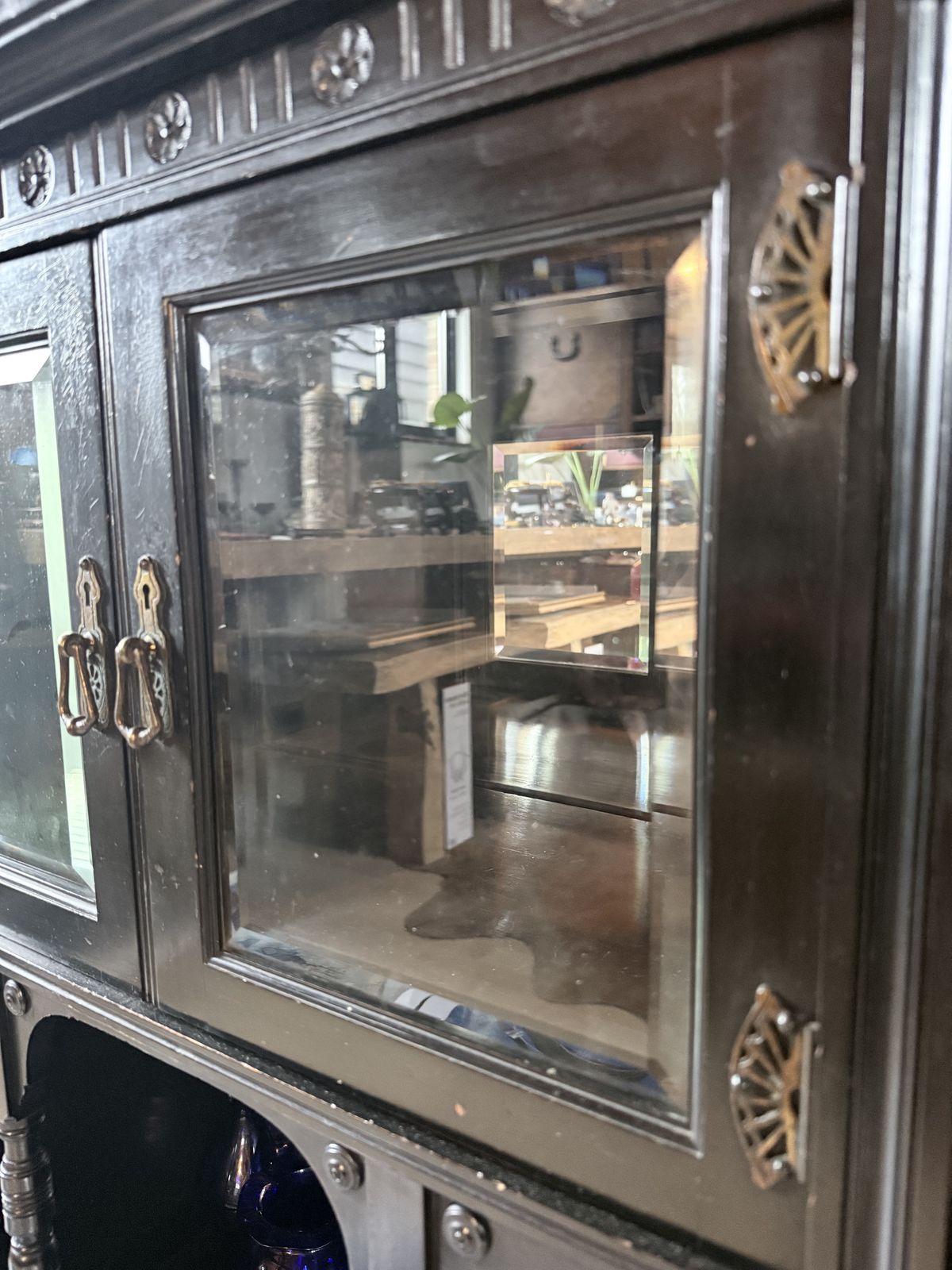 Large Victorian Ebonised Display Cabinet By James Shoolbred & Co. – Aesthetic Movement C.1885 photo 5000.0
