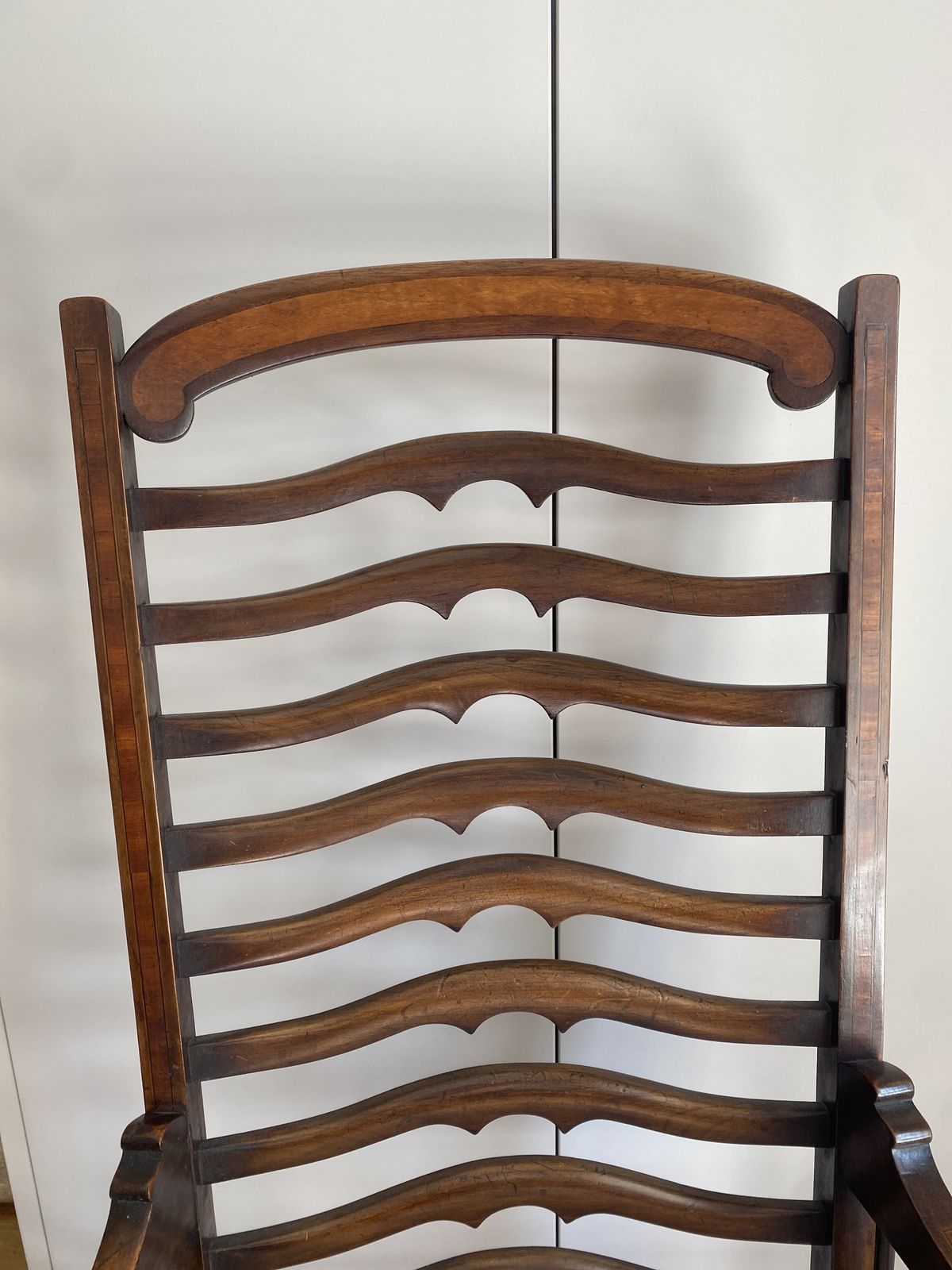 Edwardian Inlaid Mahogany Armchair photo vintage