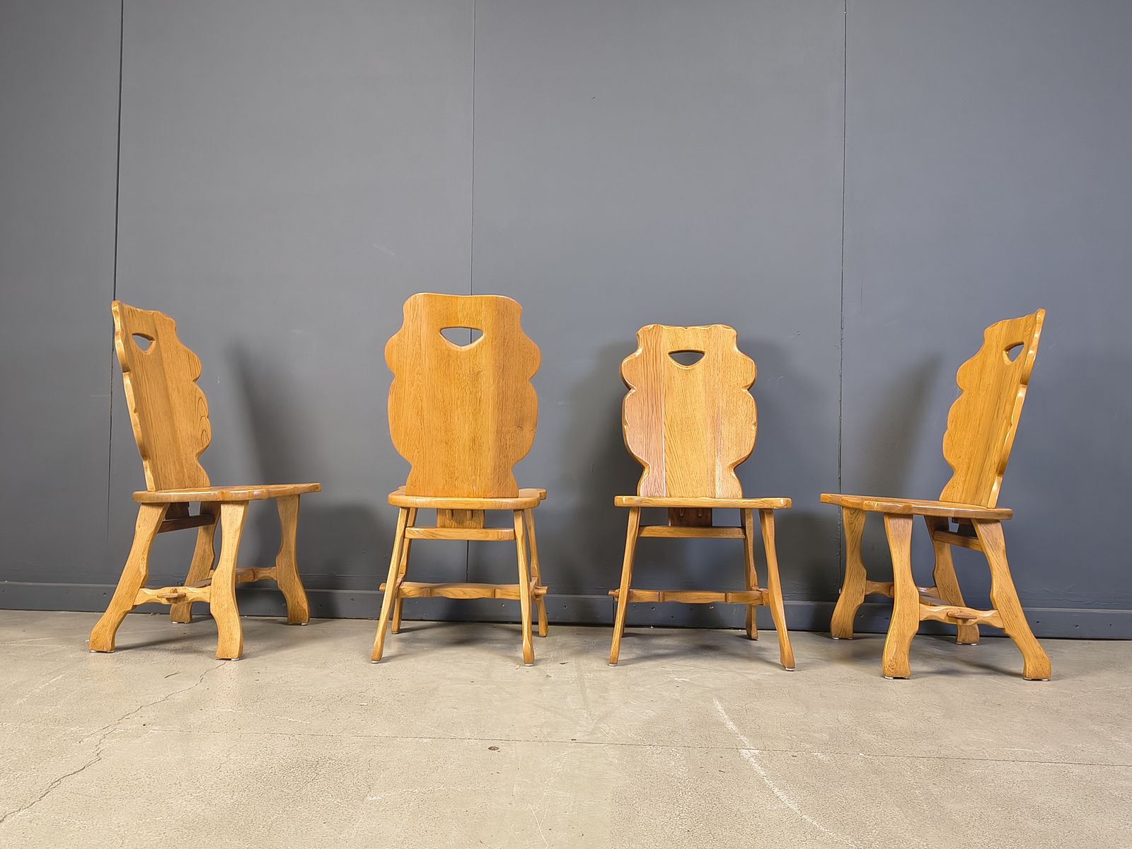 Vintage Dining Chairs, Set Of 4   1960s photo for sale