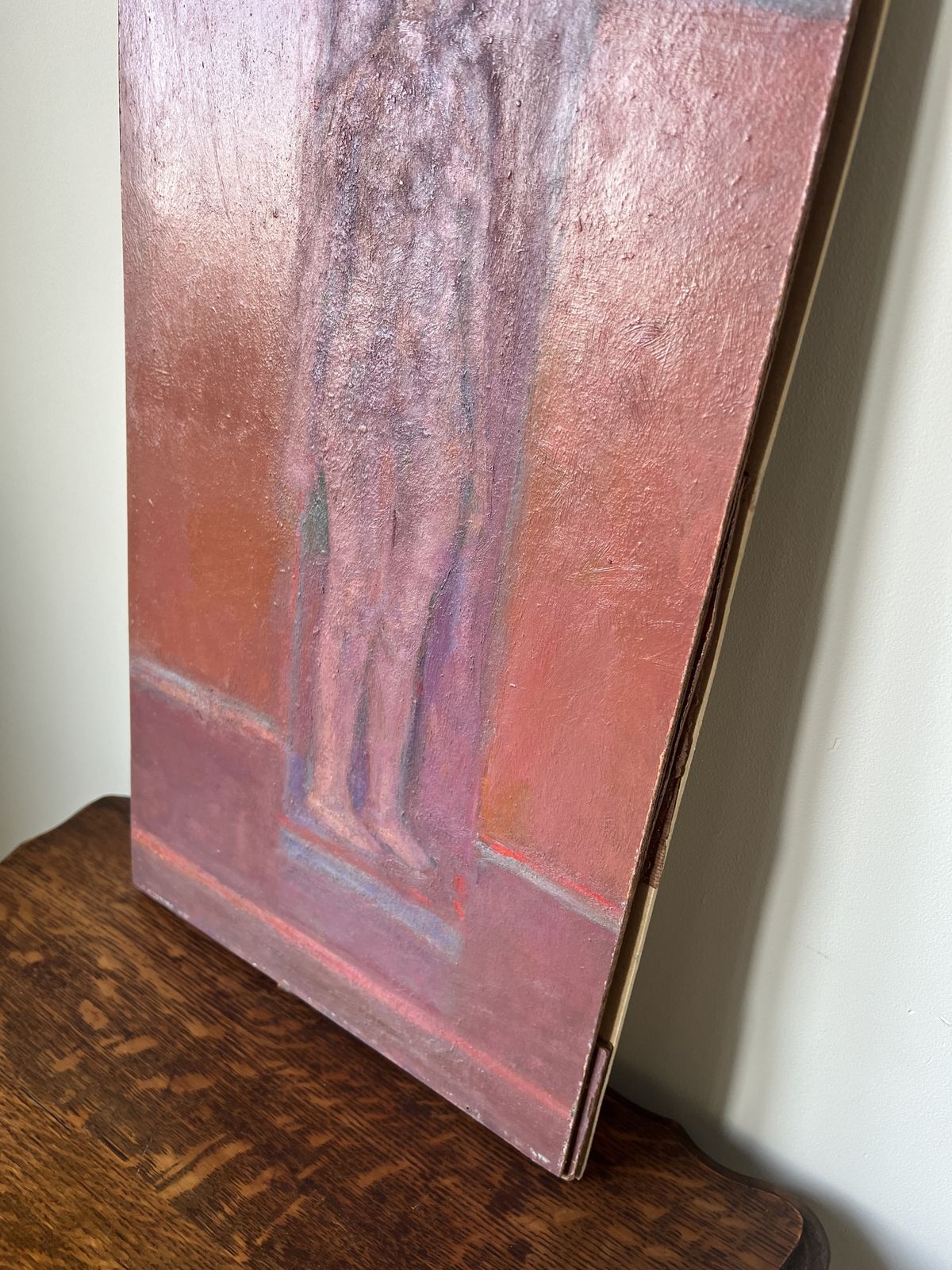 photo for sale Nude Figure. Oil Painting On Board. Mid 20th Century, Signed And Dated 1974