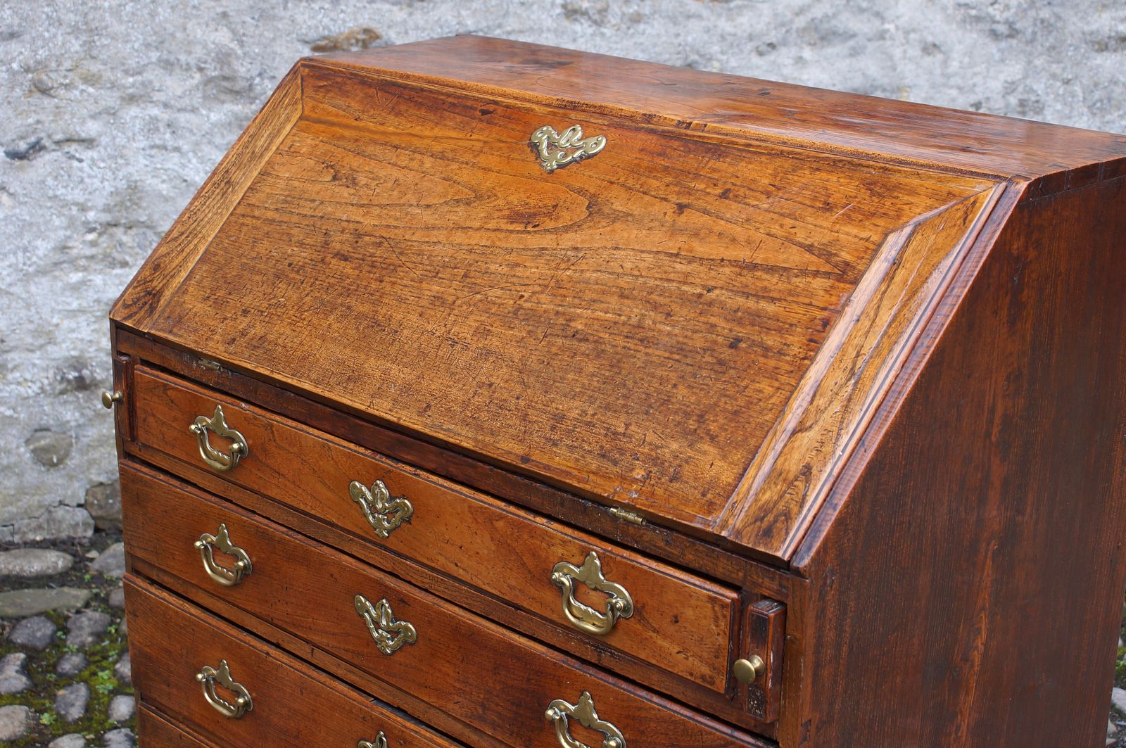 Early 18th Century Elm Bureau, 1700s photo for sale