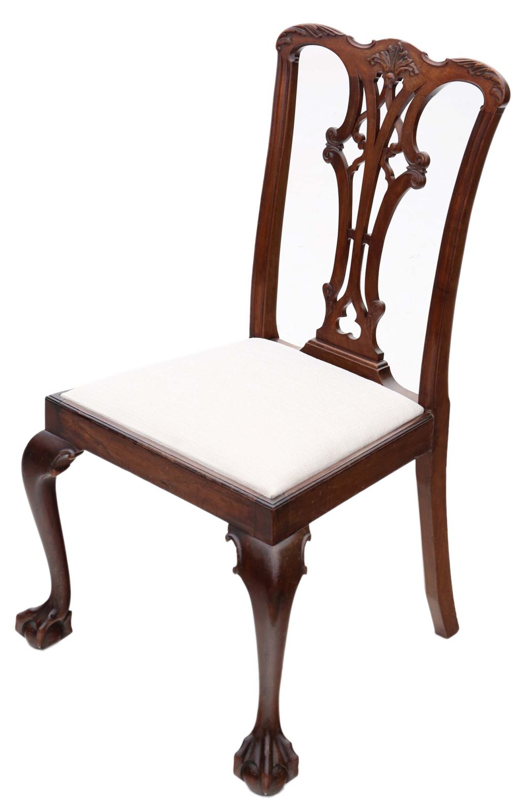 Antique C.1910 Georgian Revival Mahogany Dining Chairs: Set Of 8 (6+2) photo vinterior