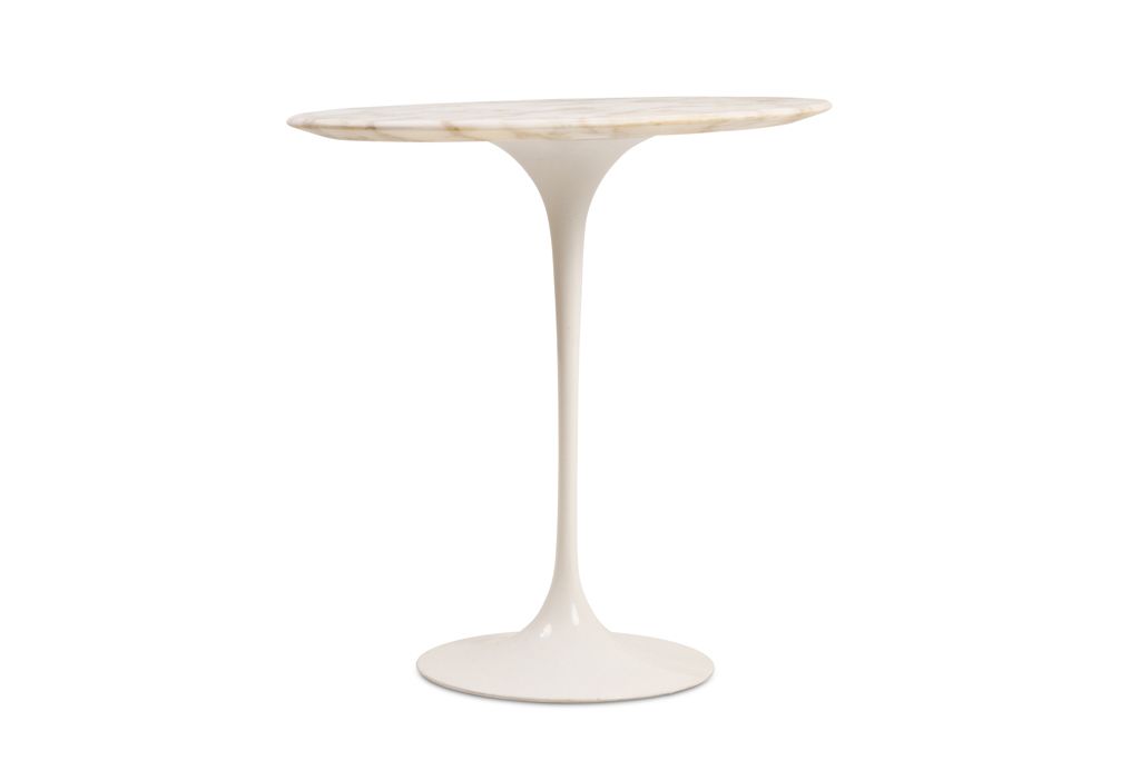 Eero Saarinen, For Knoll International. Oval “Tulip” Side Table. Circa 1950 photo Furniture