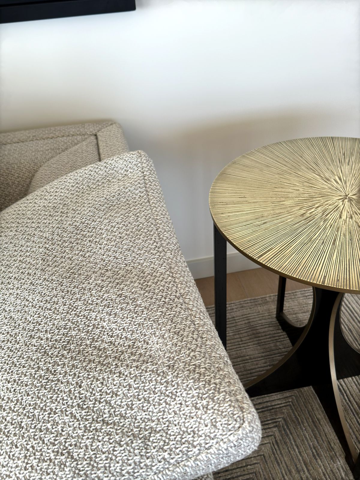 Catalina Bronze And Milled Steel Side Table By Tuell & Reynolds, 2016 photo furniture