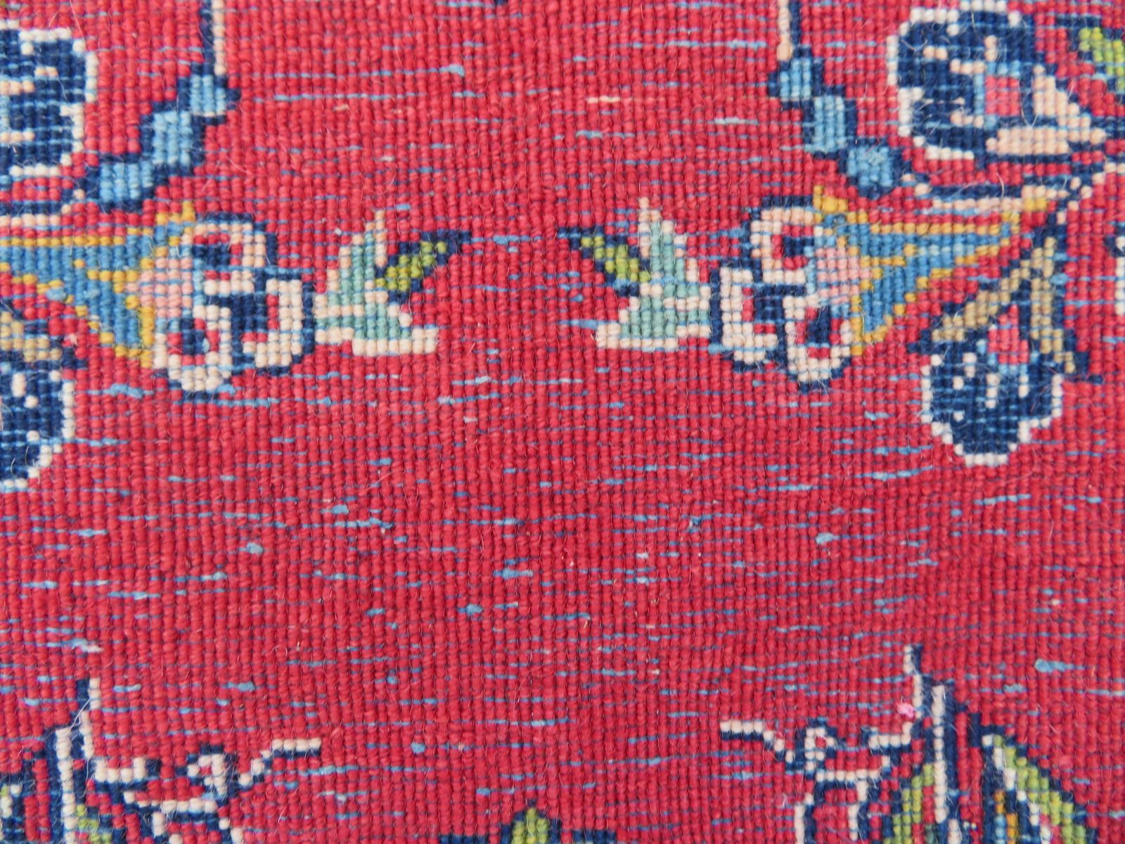 399.0 Antique Asian Pictorial Rug. 166cm X 104cm photo