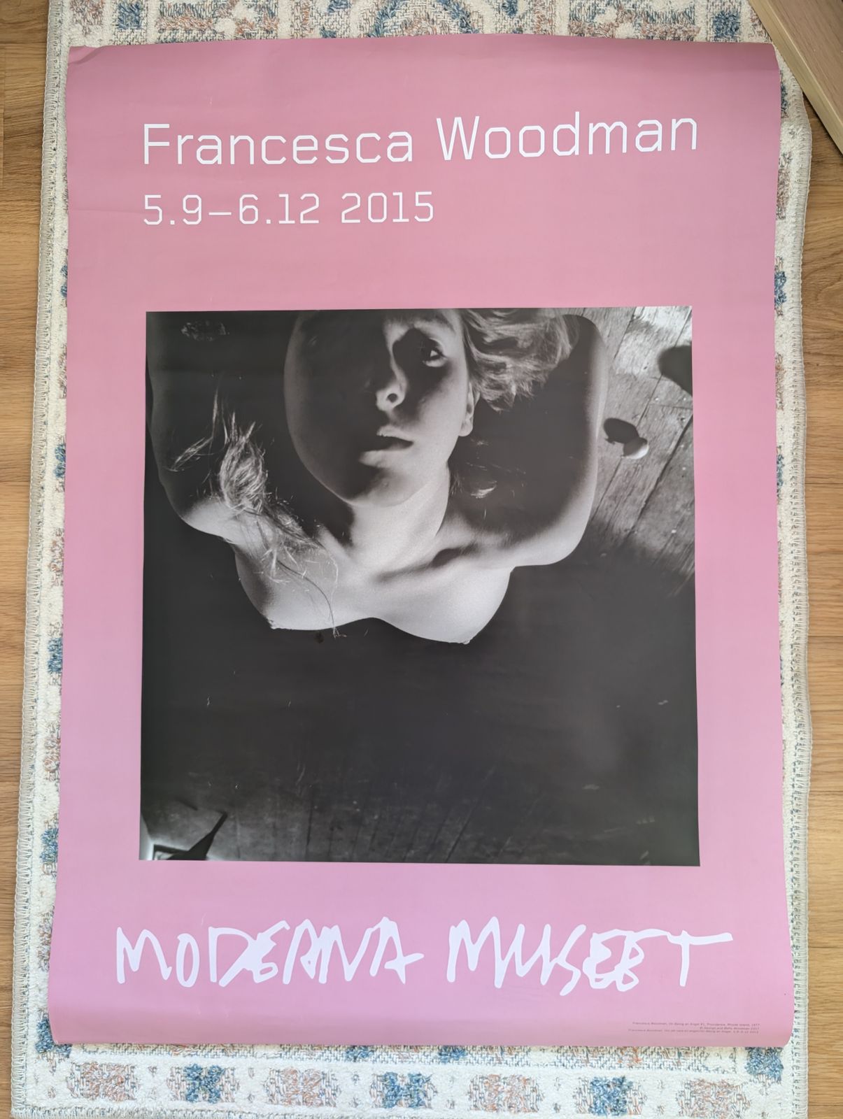 Francesca Woodman Original On Being An Angel Female Photographer Wall Art Museum Gallery Exhibition Print Moderna Museum 2015 Extra Large photo vintage