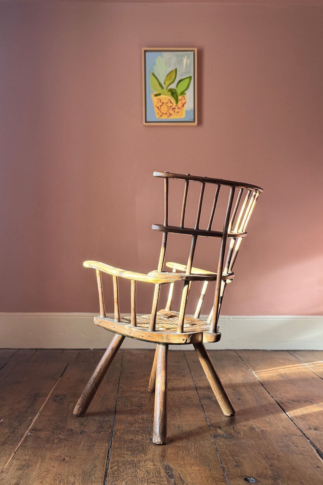 A Rare 18th Century Triple Comb Back Stick Chair photo buy