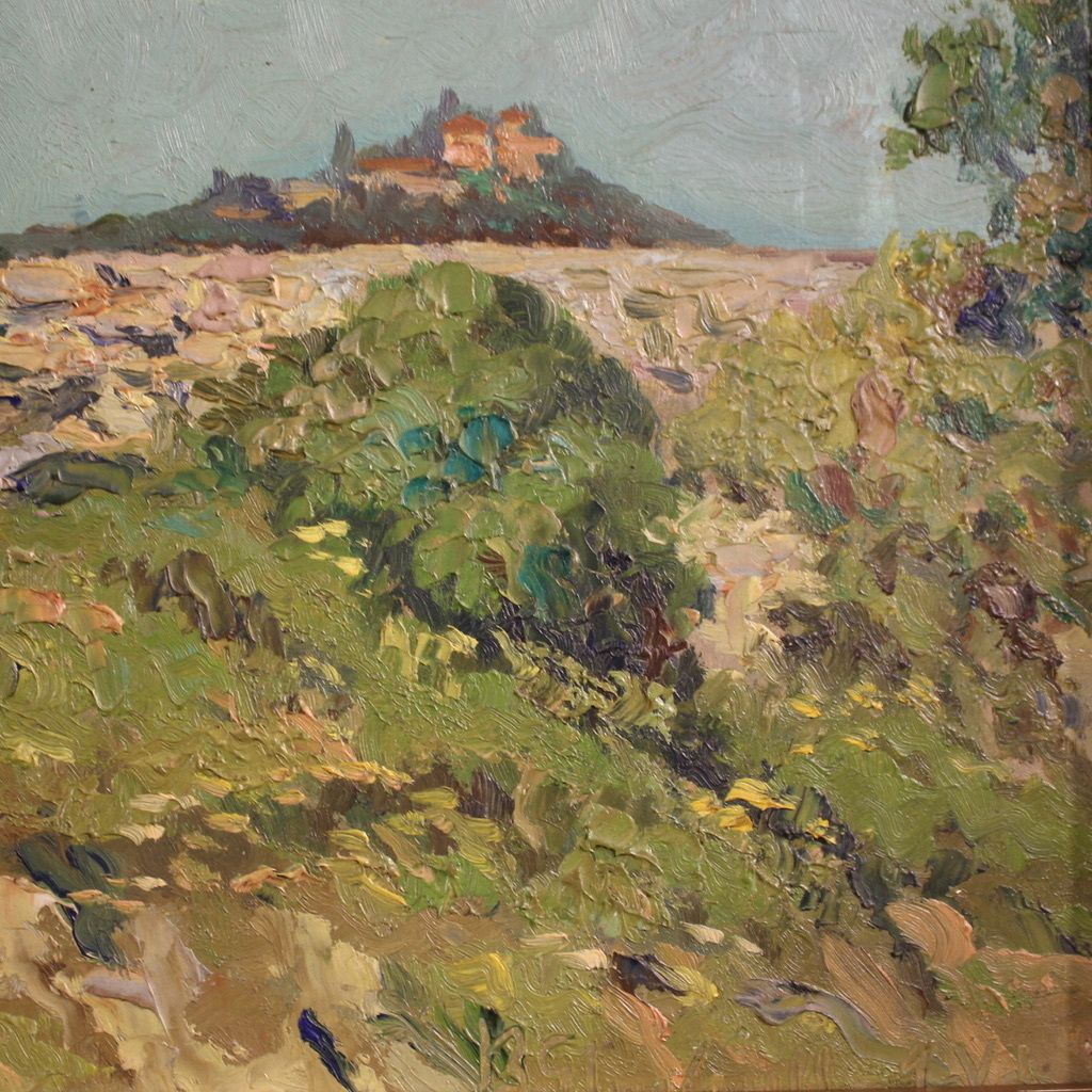 Signed Italian Landscape Painting From The 20th Century photo buy