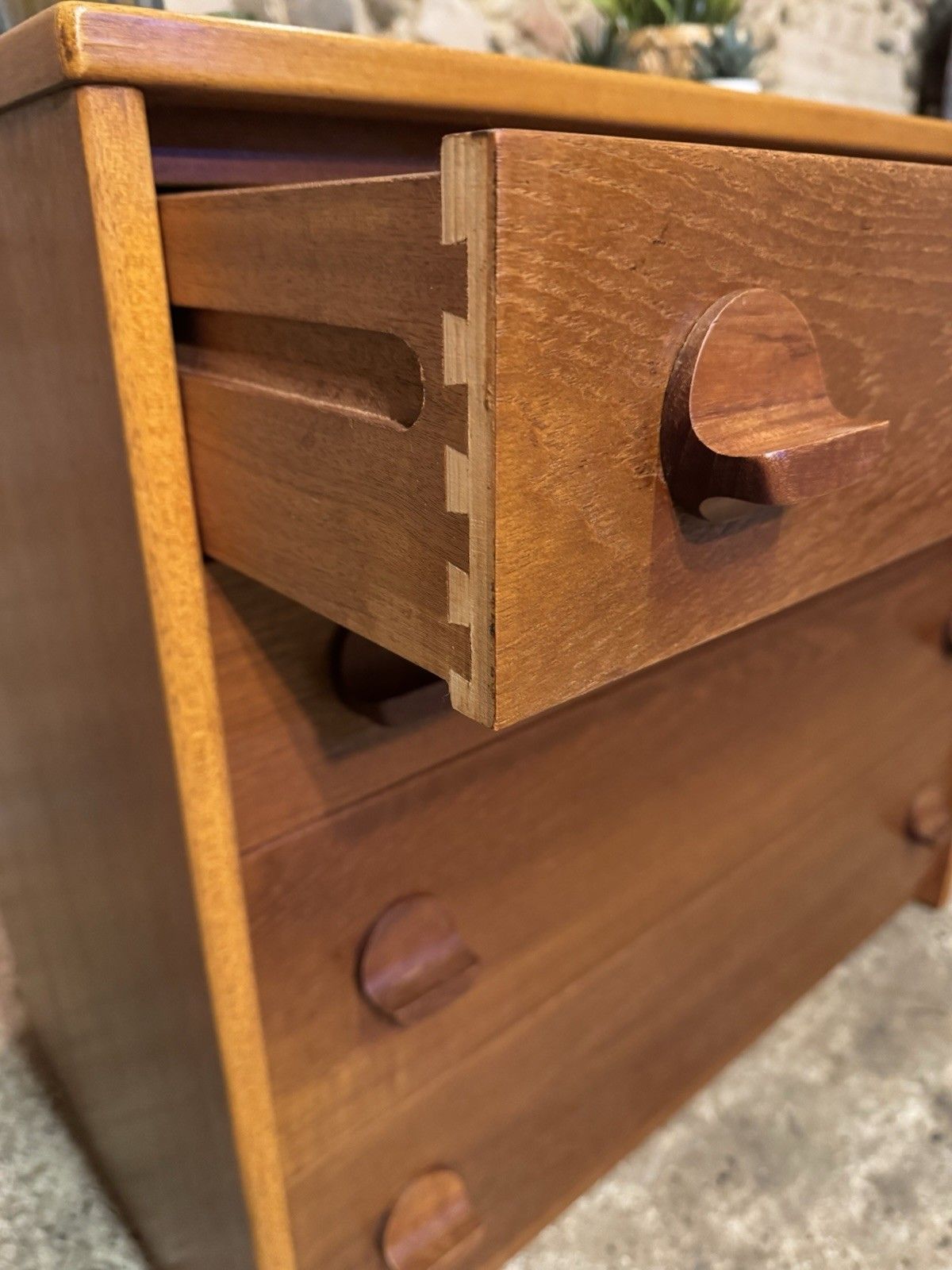 🚛 Vintage Mid Century Teak Chest Of Drawers Danish Scandinavian Design / Stag photo vintage