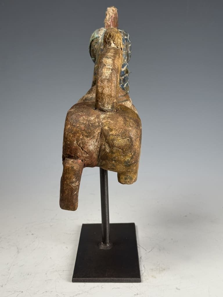 photo for sale 19th Century Chinese Mythical Animal Carving – Rooster Horse With Dragon Tail