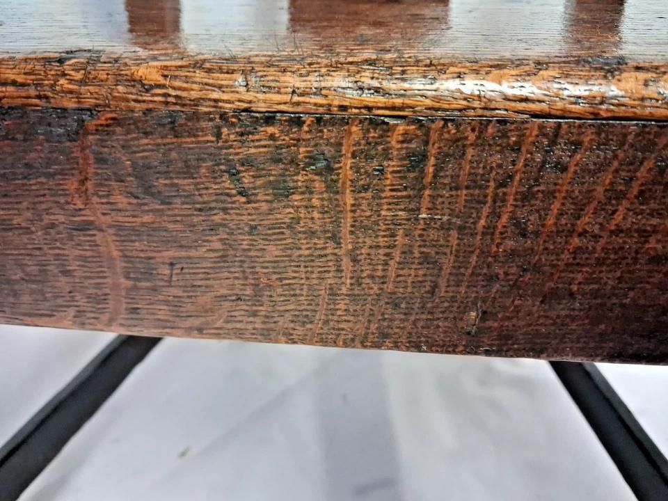 375.0 Antique Georgian 18th Century Provincial Elbow Chair Deep With Patina photo