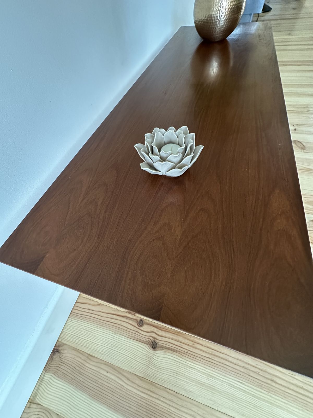 295.0 Mid Century Teak Coffee Table 1960's Tapered Legs photo