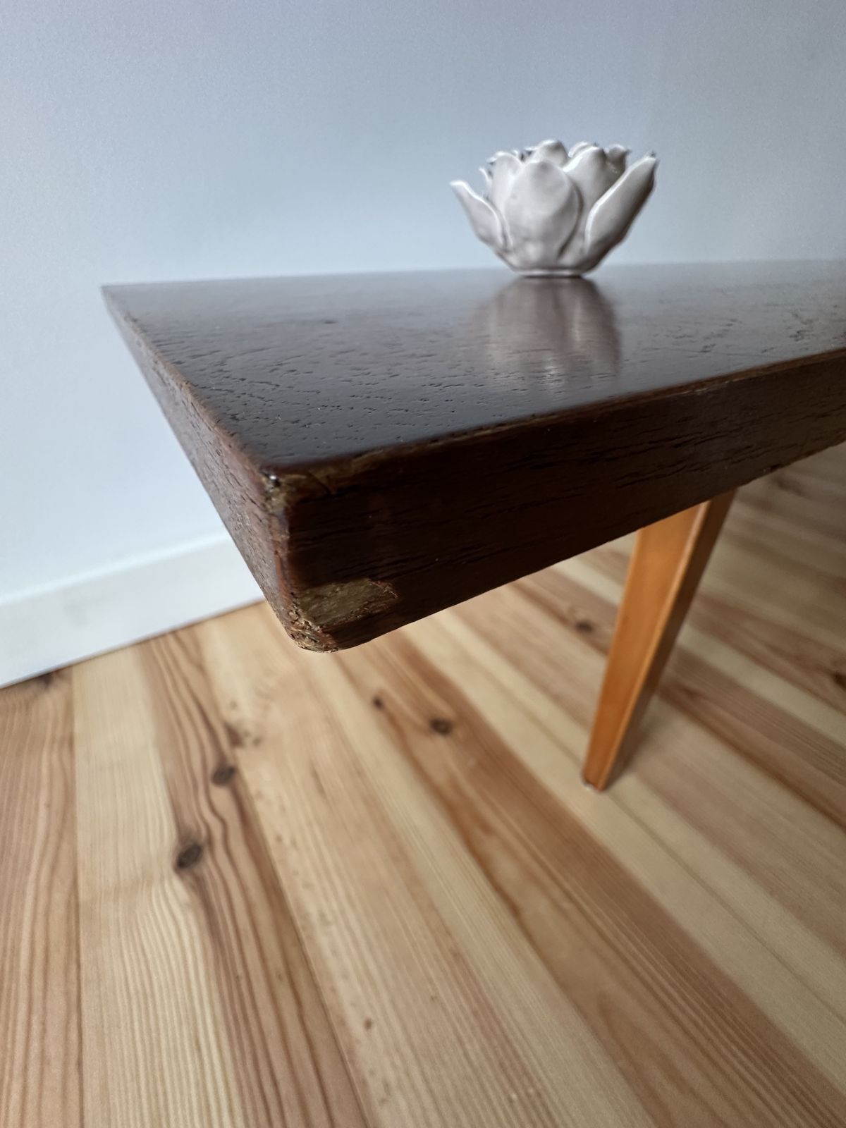 photo buy Mid Century Teak Coffee Table 1960's Tapered Legs