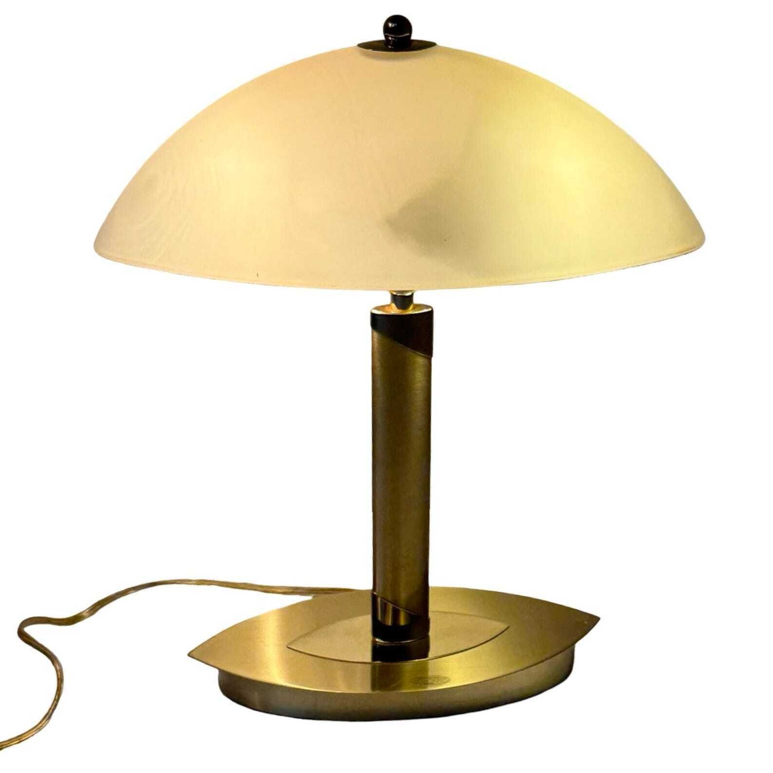 Wofi   Set Of Two!   Gold Colored / Brass With Opaline Glass   Bedside Lamps photo 276.0