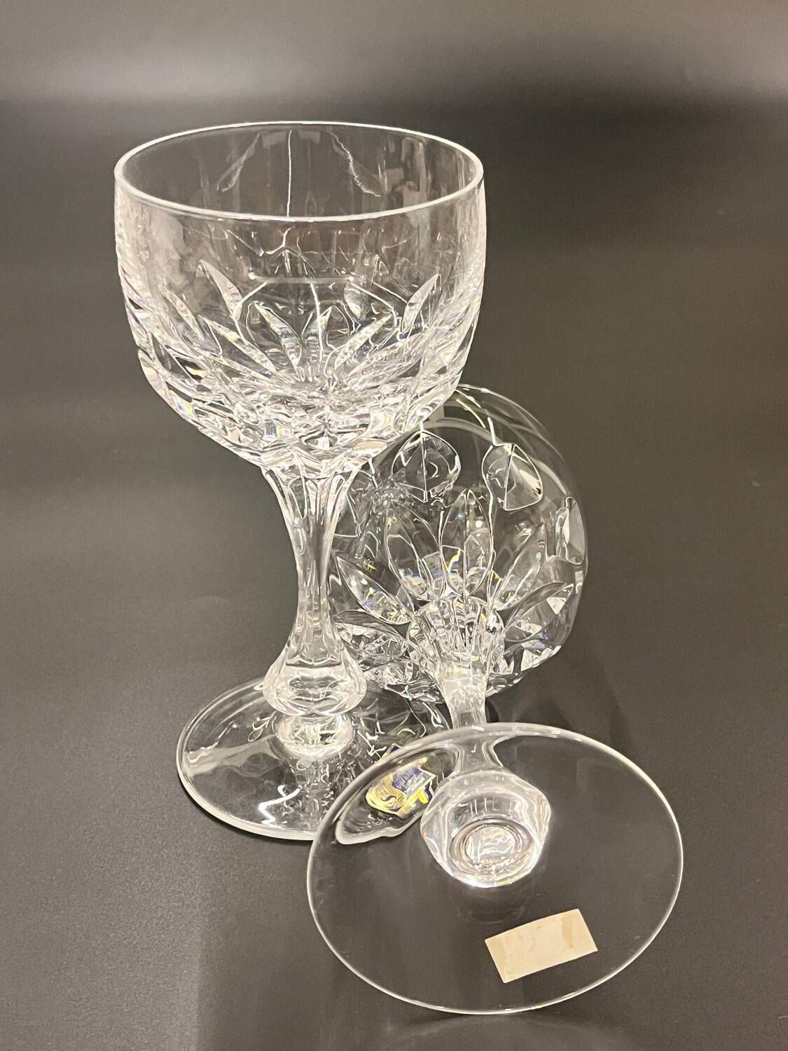 Set Van 6 Speigelau Kristallen Glazen photo vintage
