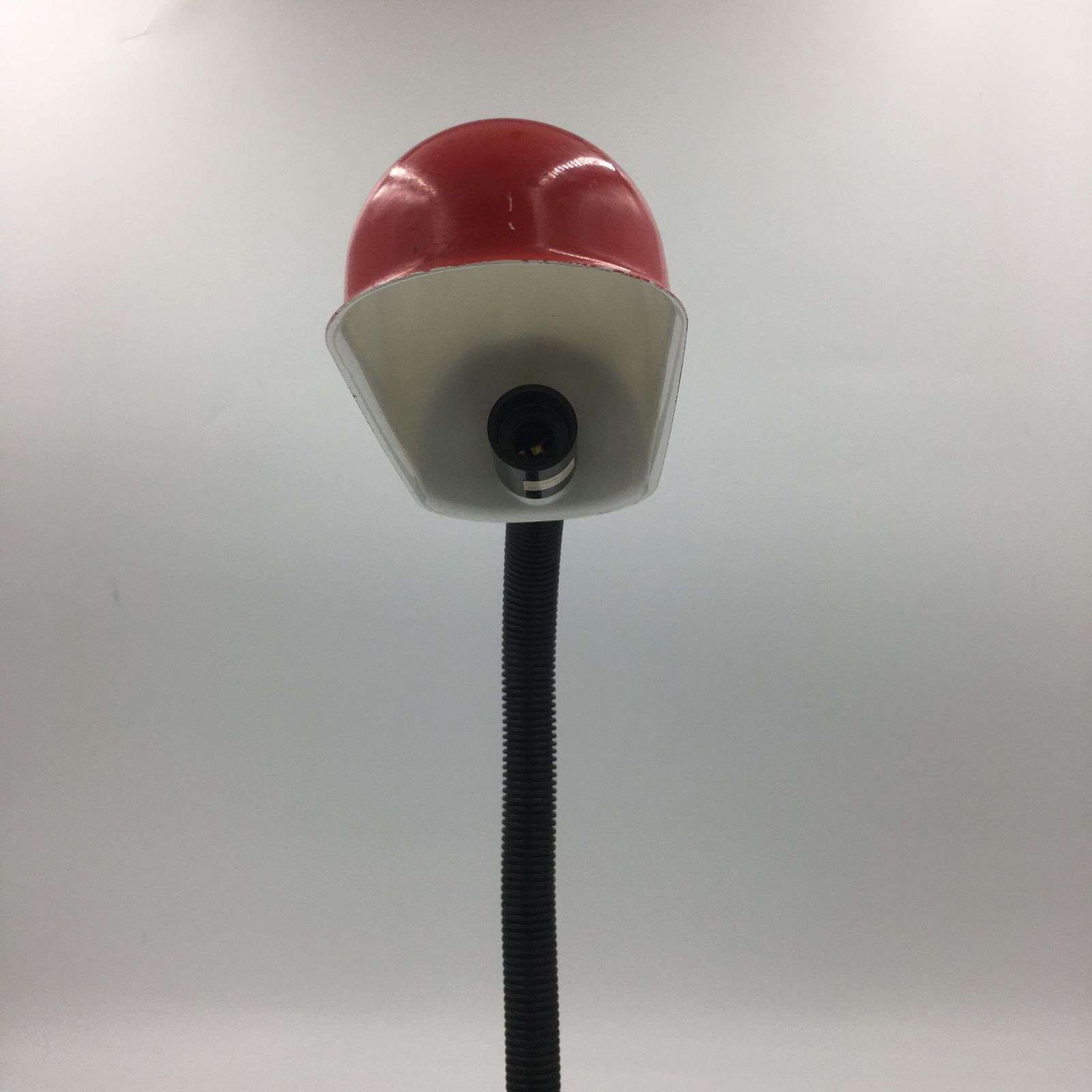 photo furniture Duo Of Red And Black Flexible Desk Lamps With Pencil Holder