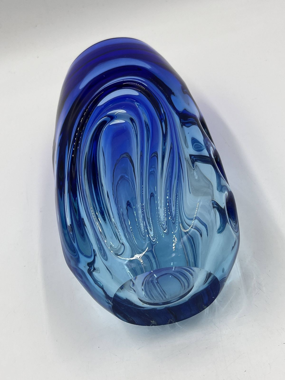 photo for sale Murano Blauwe Vaas, Jaren 1980, Vintage