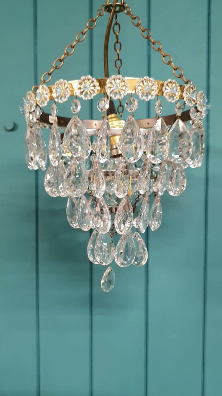 Early 20th Century Drip Chandelier 11" photo for sale
