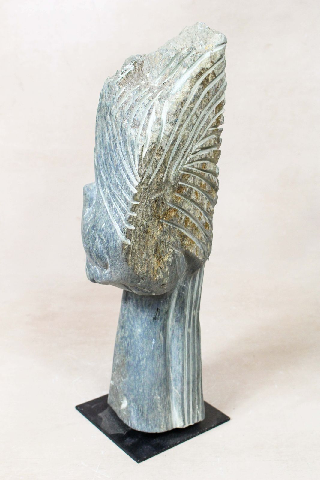 Stone Head Sculpture By Rizimu Chiwawa Zimbabwe 3112 photo furniture
