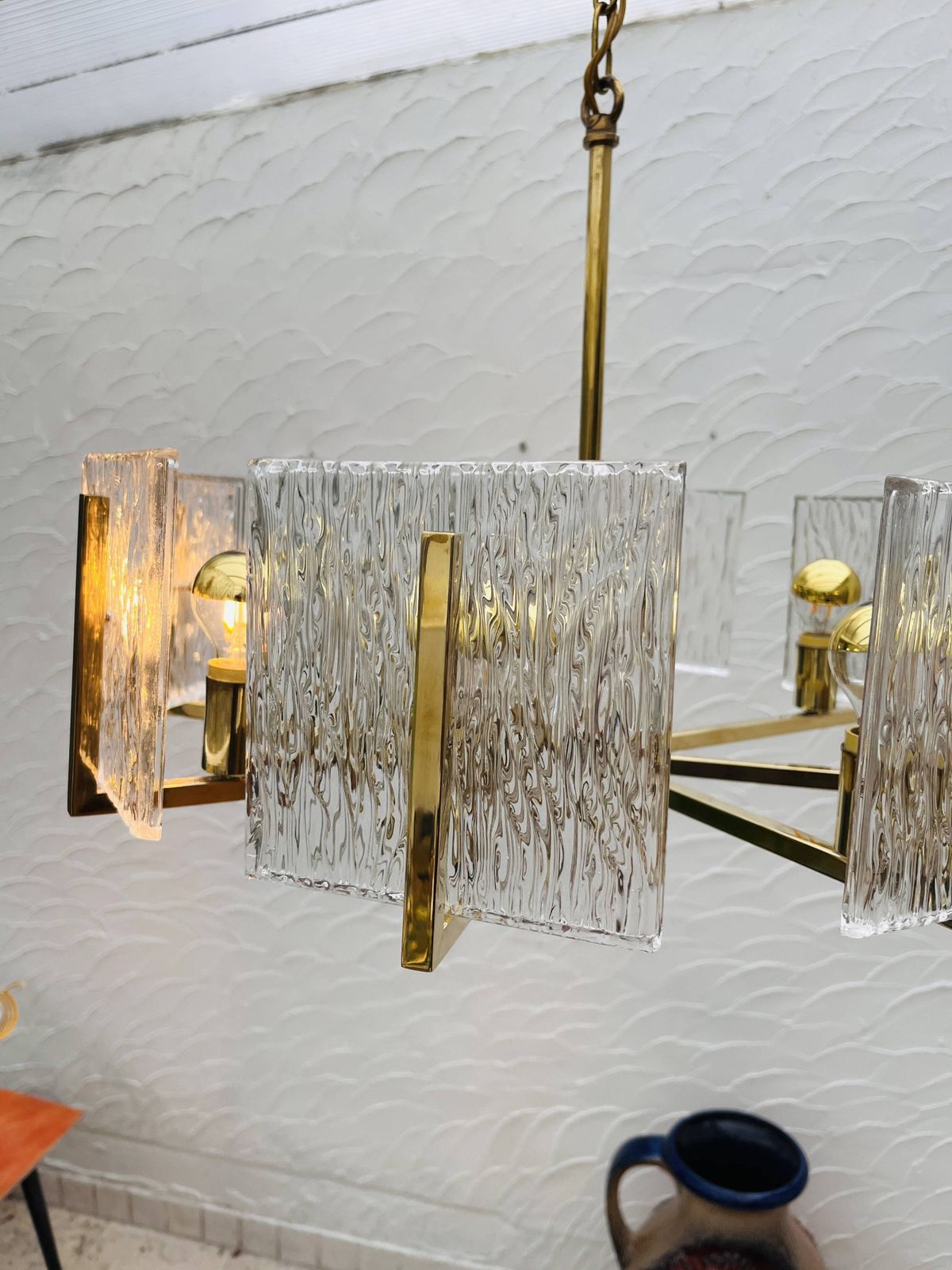 photo vinterior Iceberg Vintage Brass Chandelier