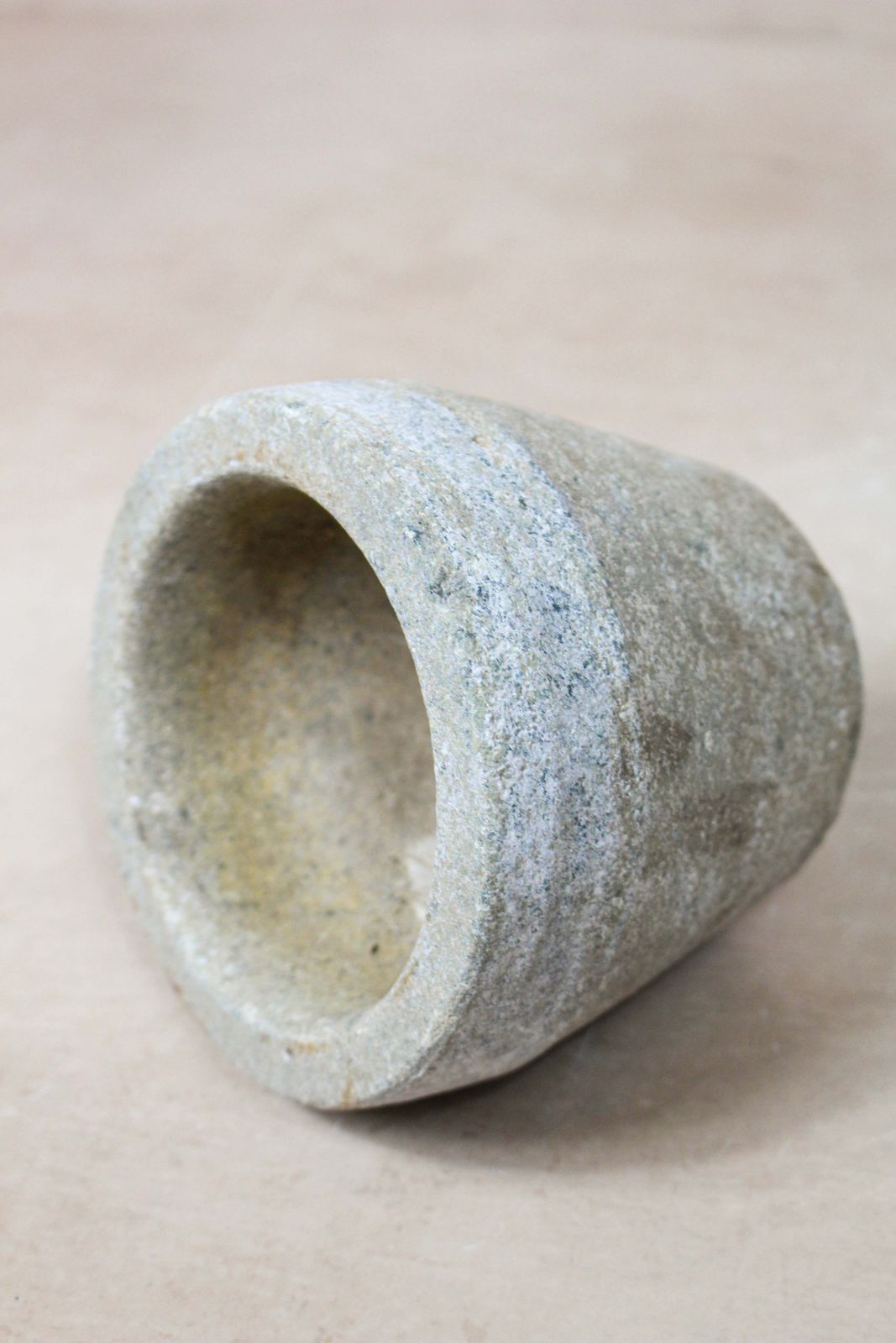 Old Stone Mortar   28, 1950s, Vintage photo Garden Decor