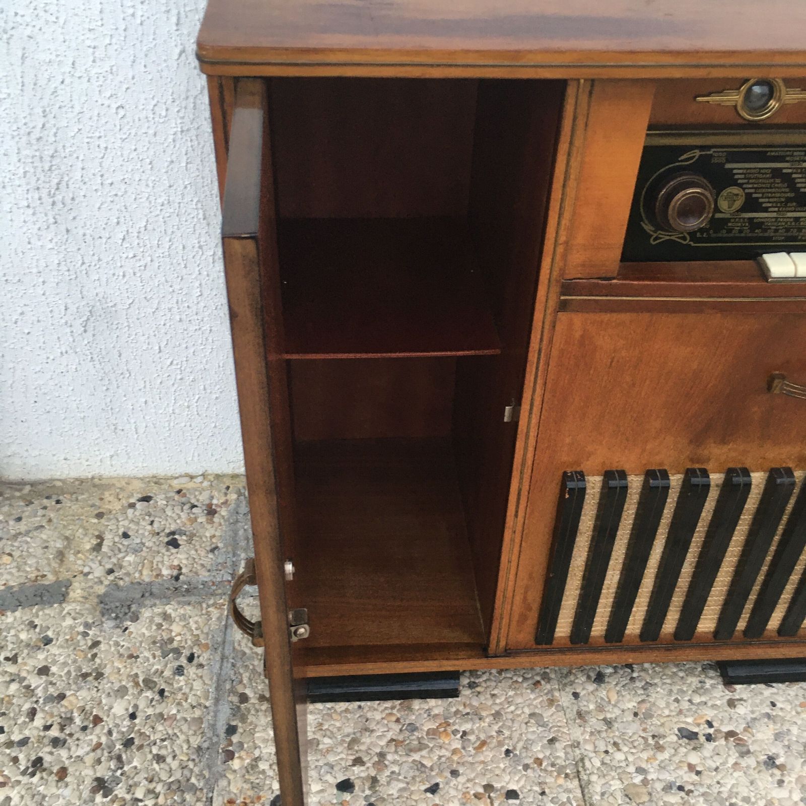 Colorado Brand Hi Fi Cabinet, Jaren 1950 photo vinterior