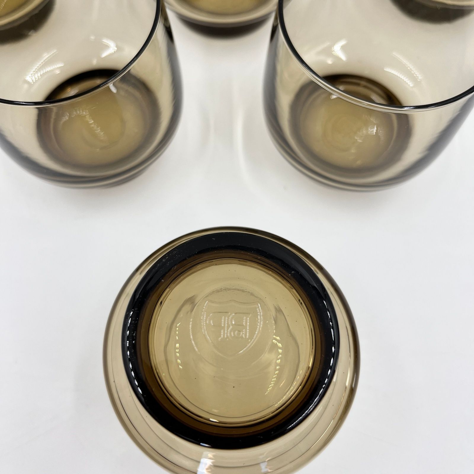 Arcopal Rookglas Set, Jaren 1970 photo vintage