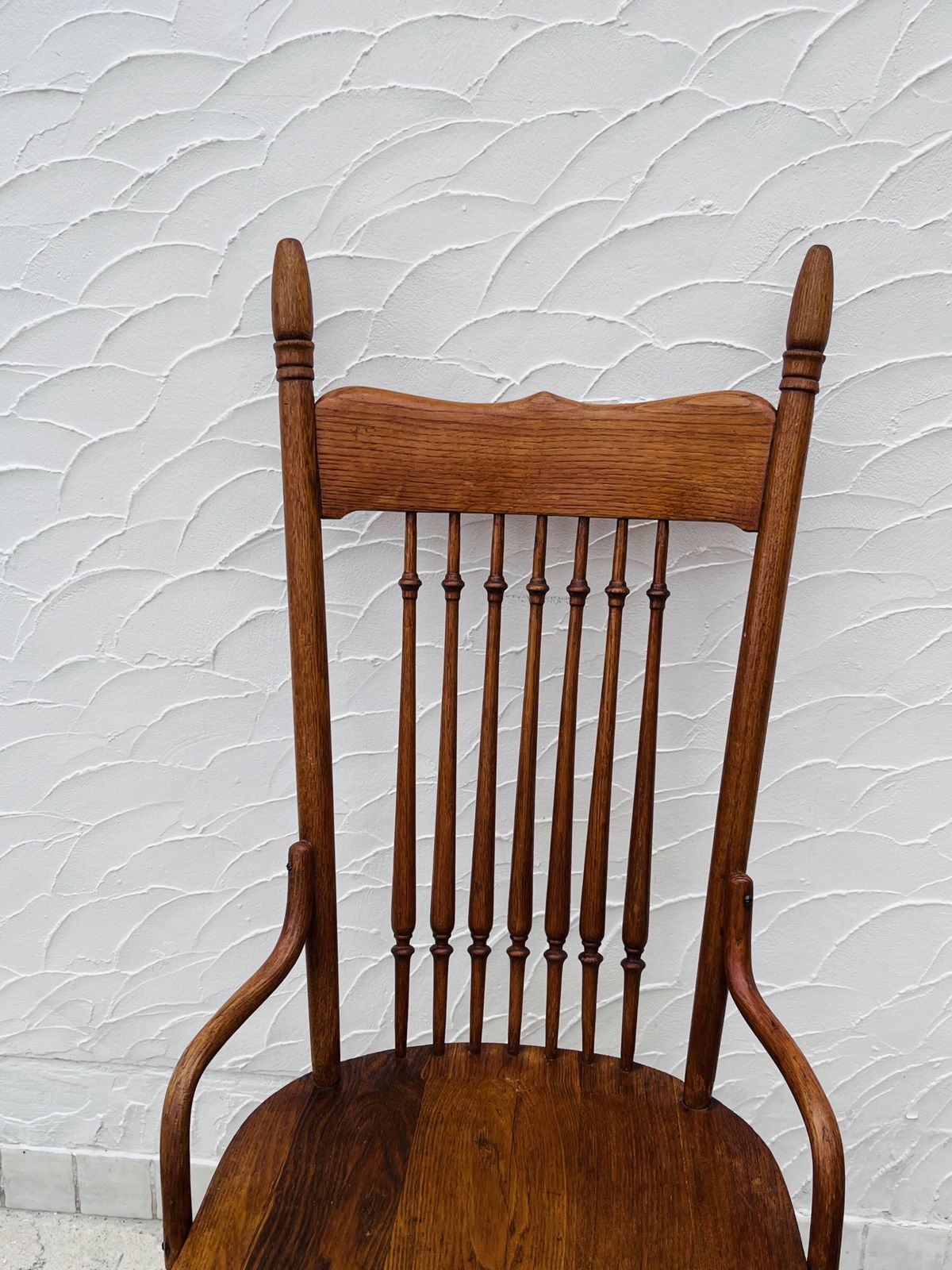 Vintage 1960s High Chair In Solid Wood, Country Chic Style photo 120.0