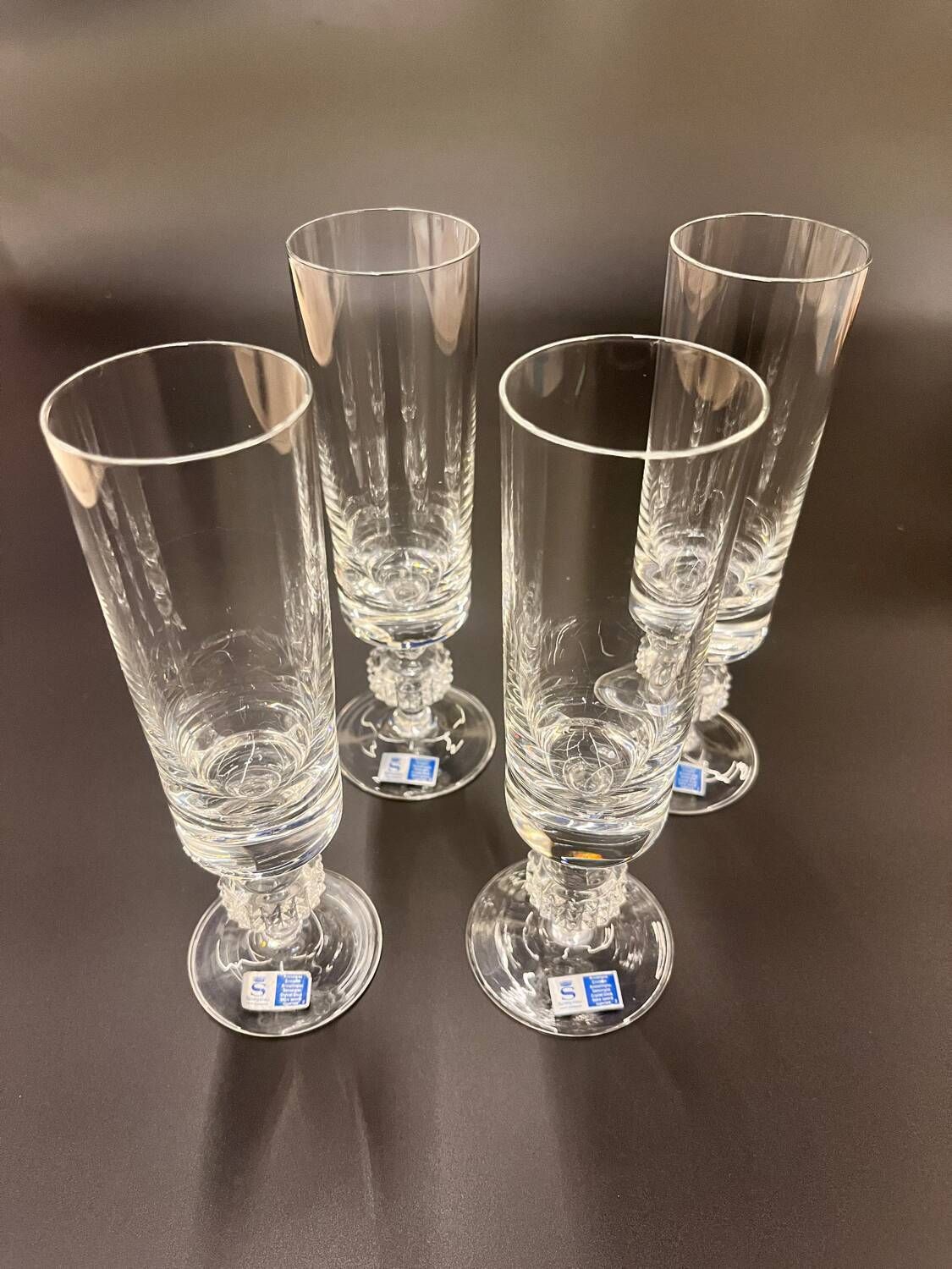 photo furniture 4 Speigelau Champagne Flutes, 1970s