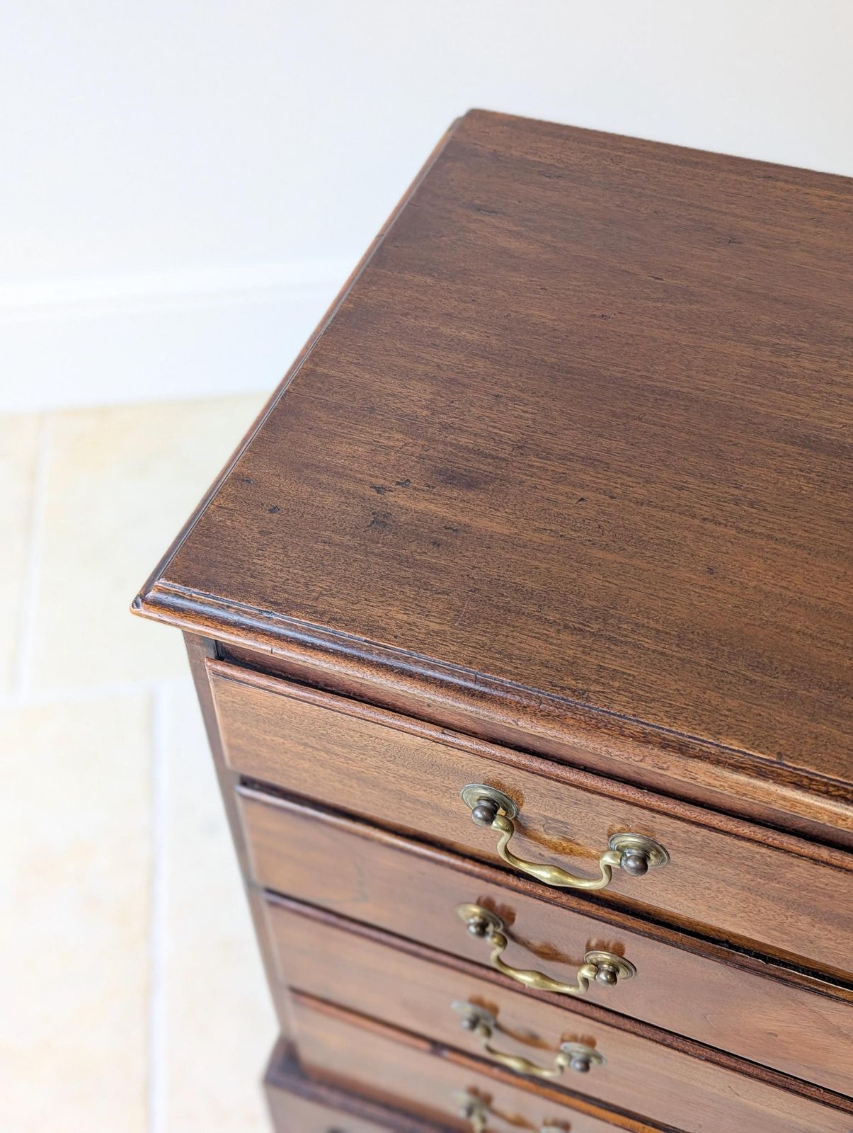 Antique George III Mahogany Chest Of Drawers C.1790 photo vintage