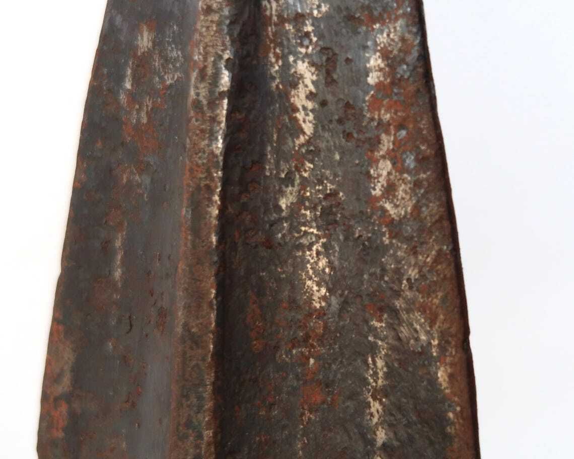 French Huge Brutalist Wrought Iron Candle Holder Spear By Leopold Gest,  1950s / Candleholder Minimalist Brut Brutalist  Brutalism Home Decor photo vinterior