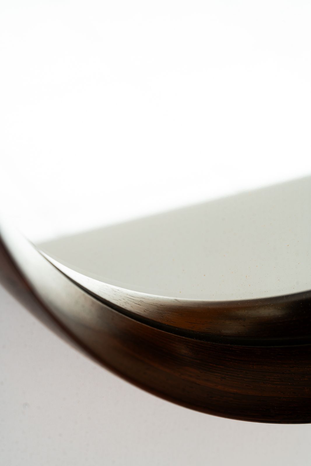 photo vinterior Uno & östen Kristiansson Mirror In Teak And Leather By Luxus In Sweden