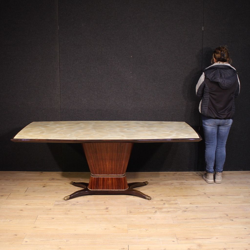 Great Dining Table Production Fratelli Rigamonti Desio, Milan, 1940s photo for sale